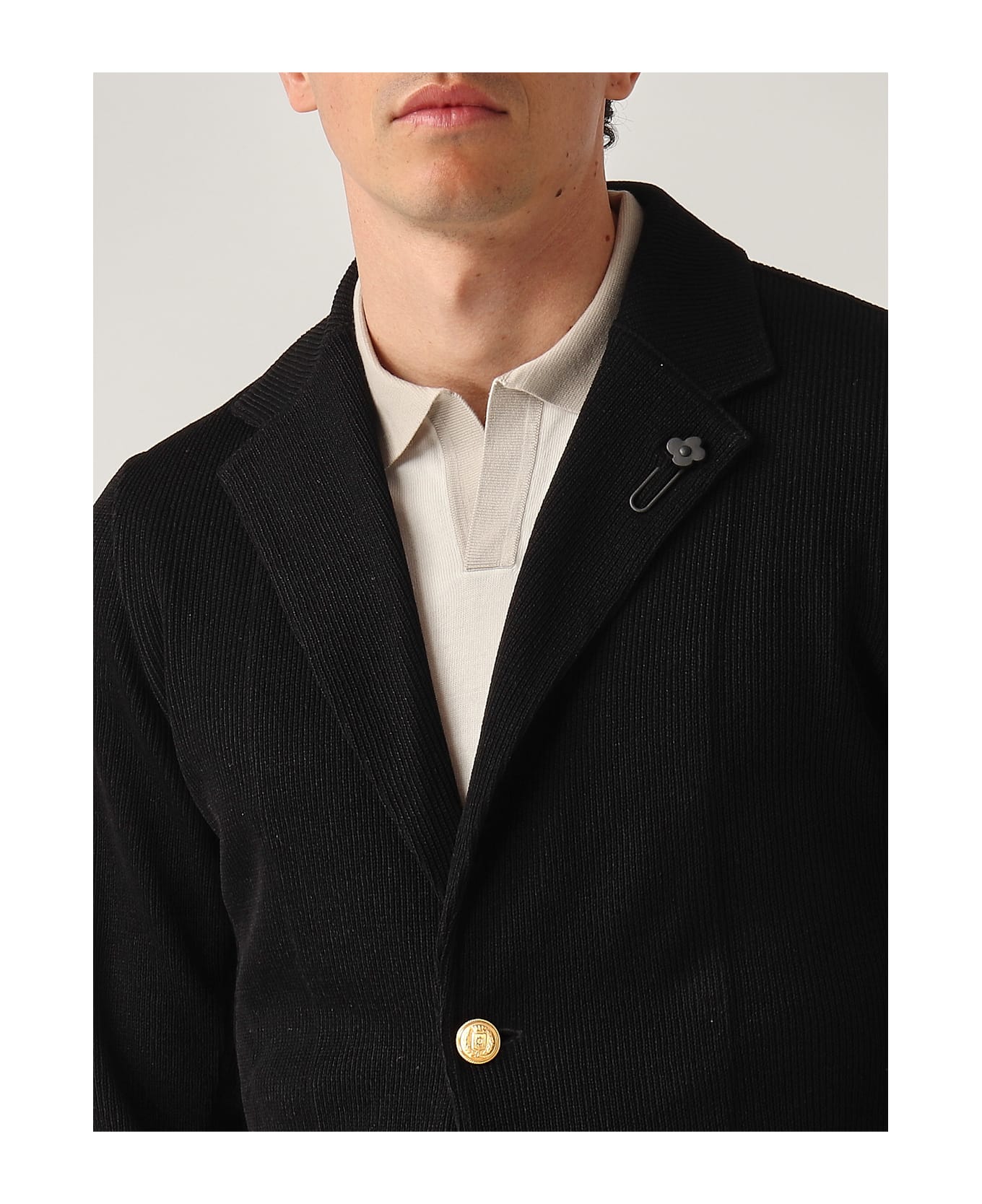Lardini Giacca Maglia Jacket - NERO