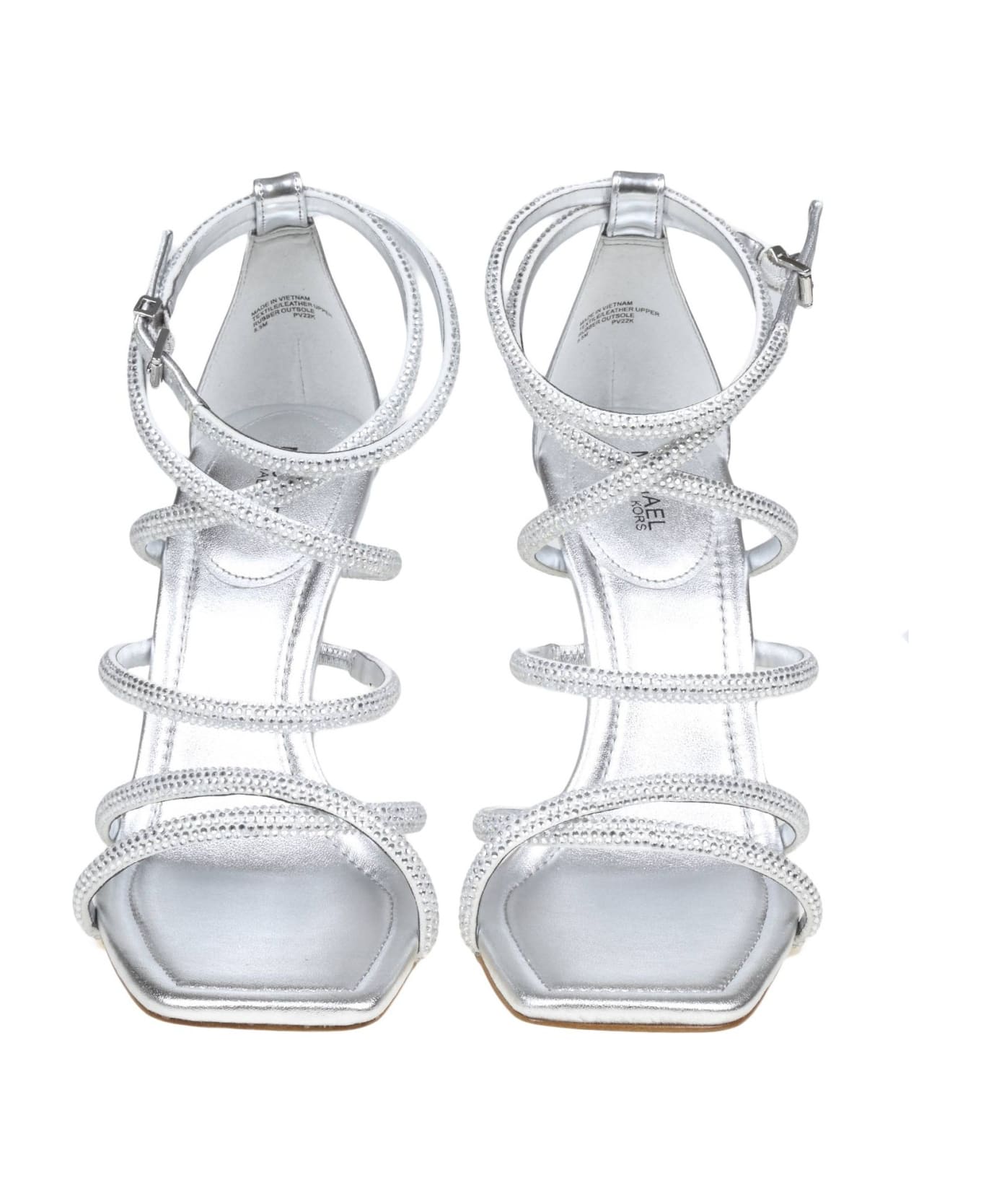 Michael Kors Imani Strappy Sandal - Silver サンダル