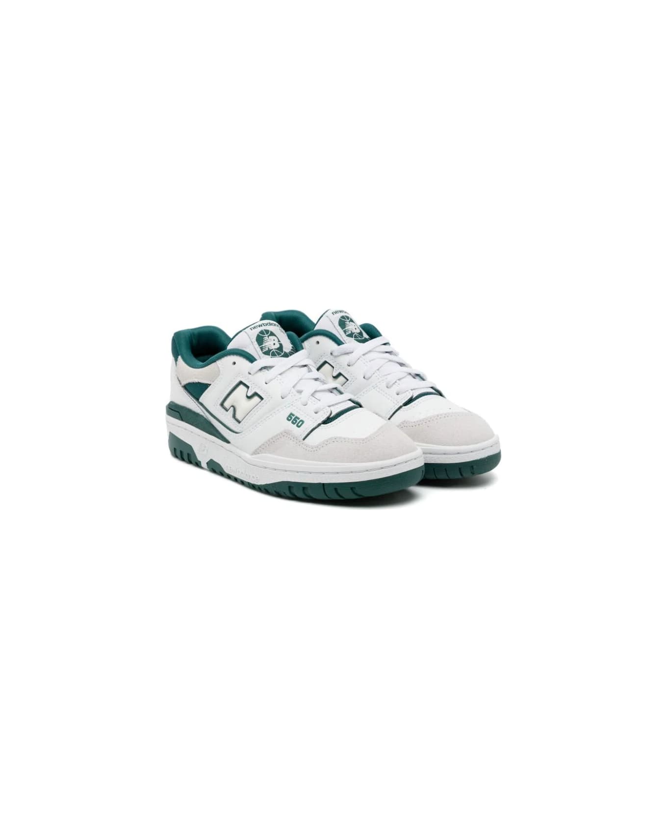 New Balance 550 Sneakers - White Green