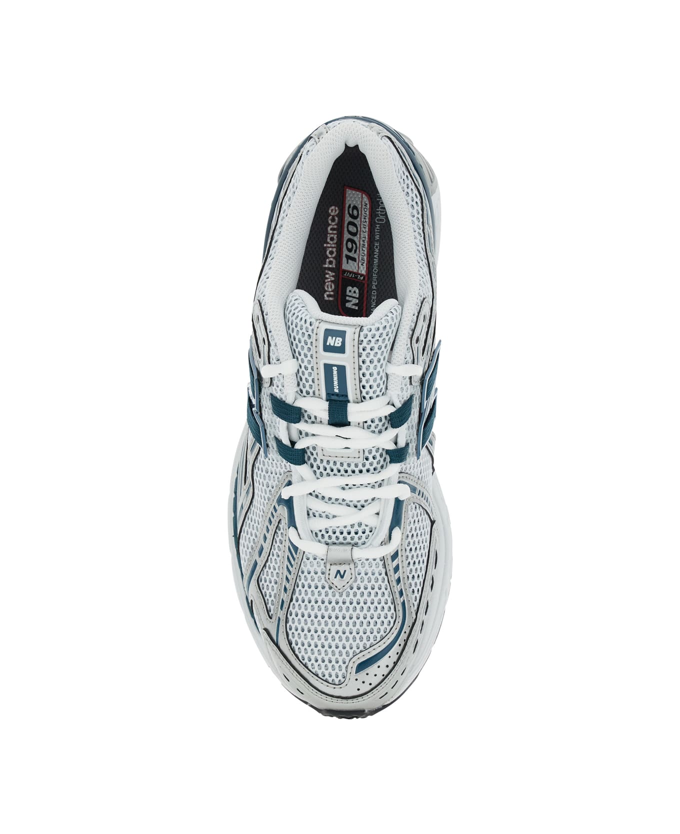 New Balance '1906r' Silver Colored Sneaker With Mesh Design And Side Logo In Synthetic Fiber Unisex - Metallic