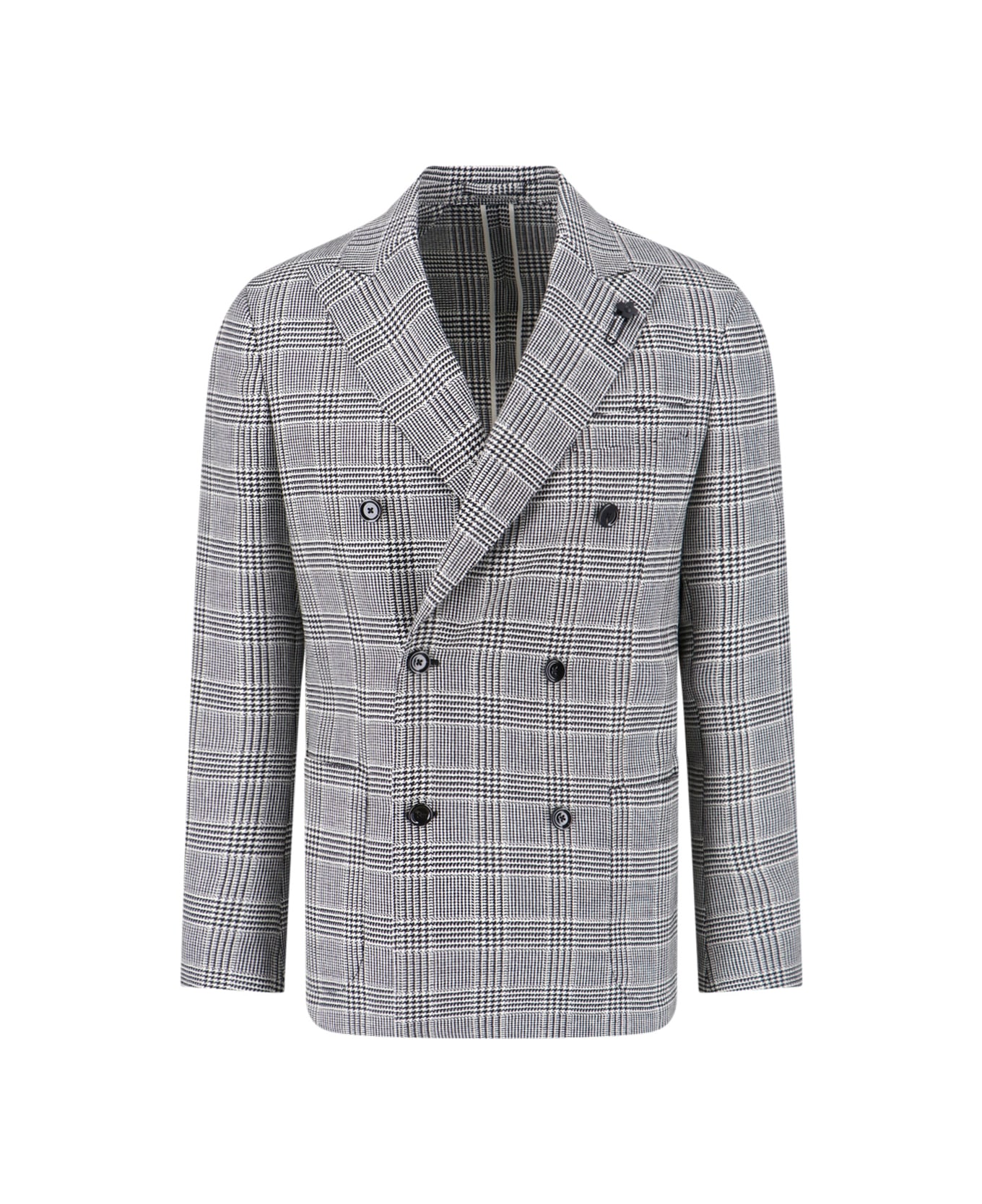 Lardini Double-breasted Blazer - White