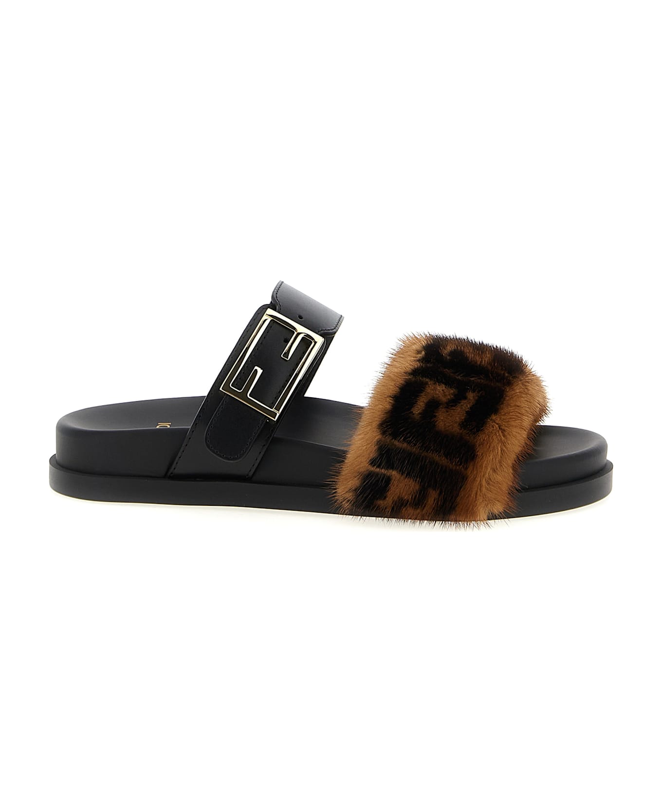 Fendi 'fendi Feel' Slides - Multicolor