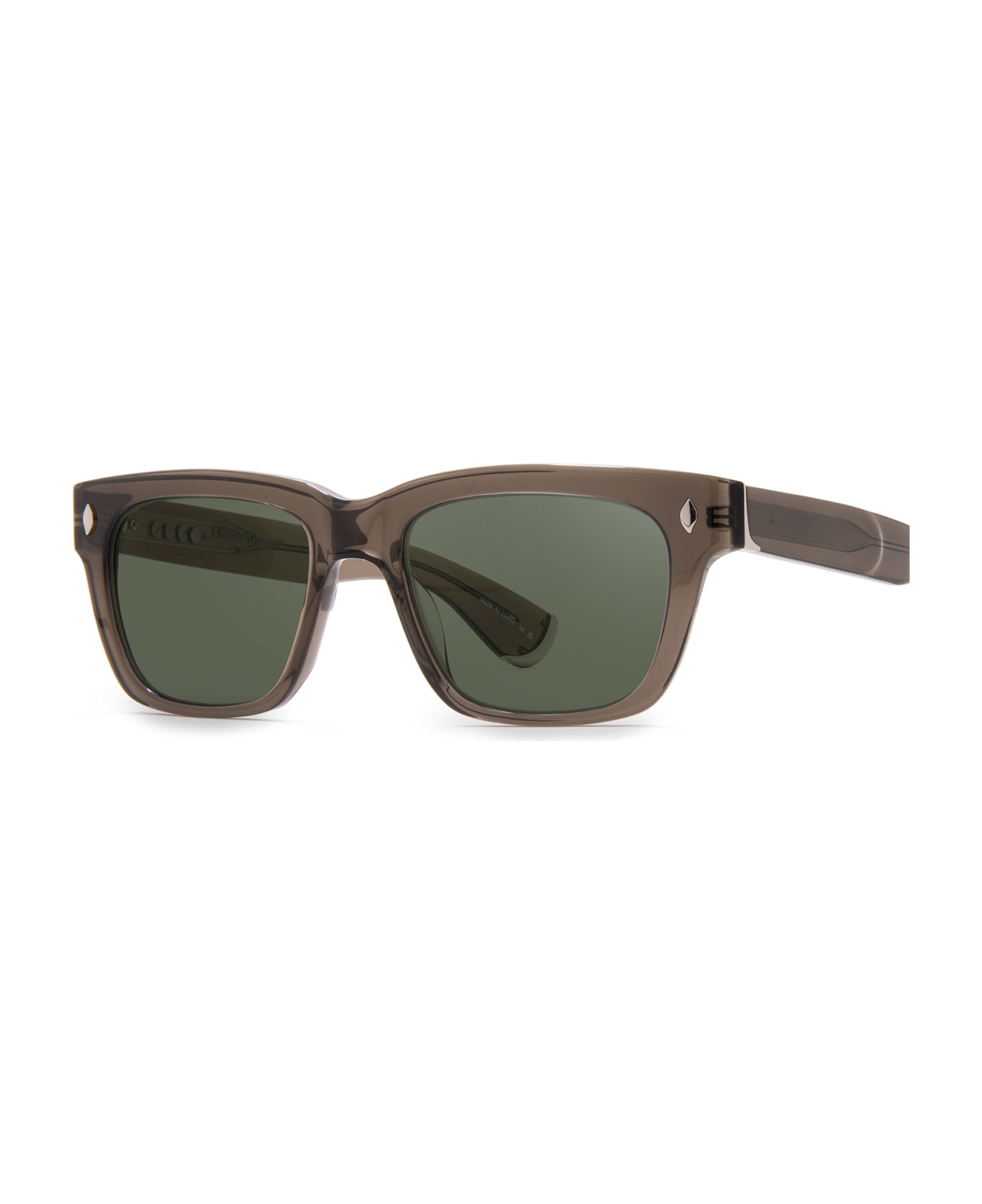 Garrett Leight Glco X Officine Générale Sun Black Glass Sunglasses - Black Glass