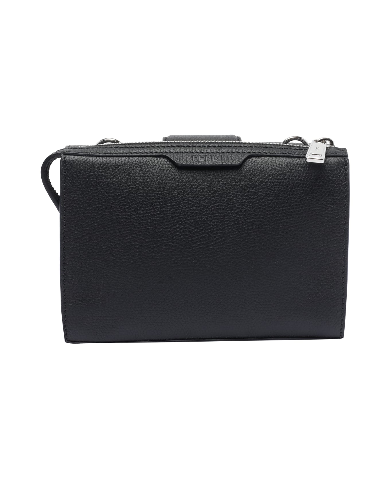 Fendi Double Baguette Crossbody Bag - Black