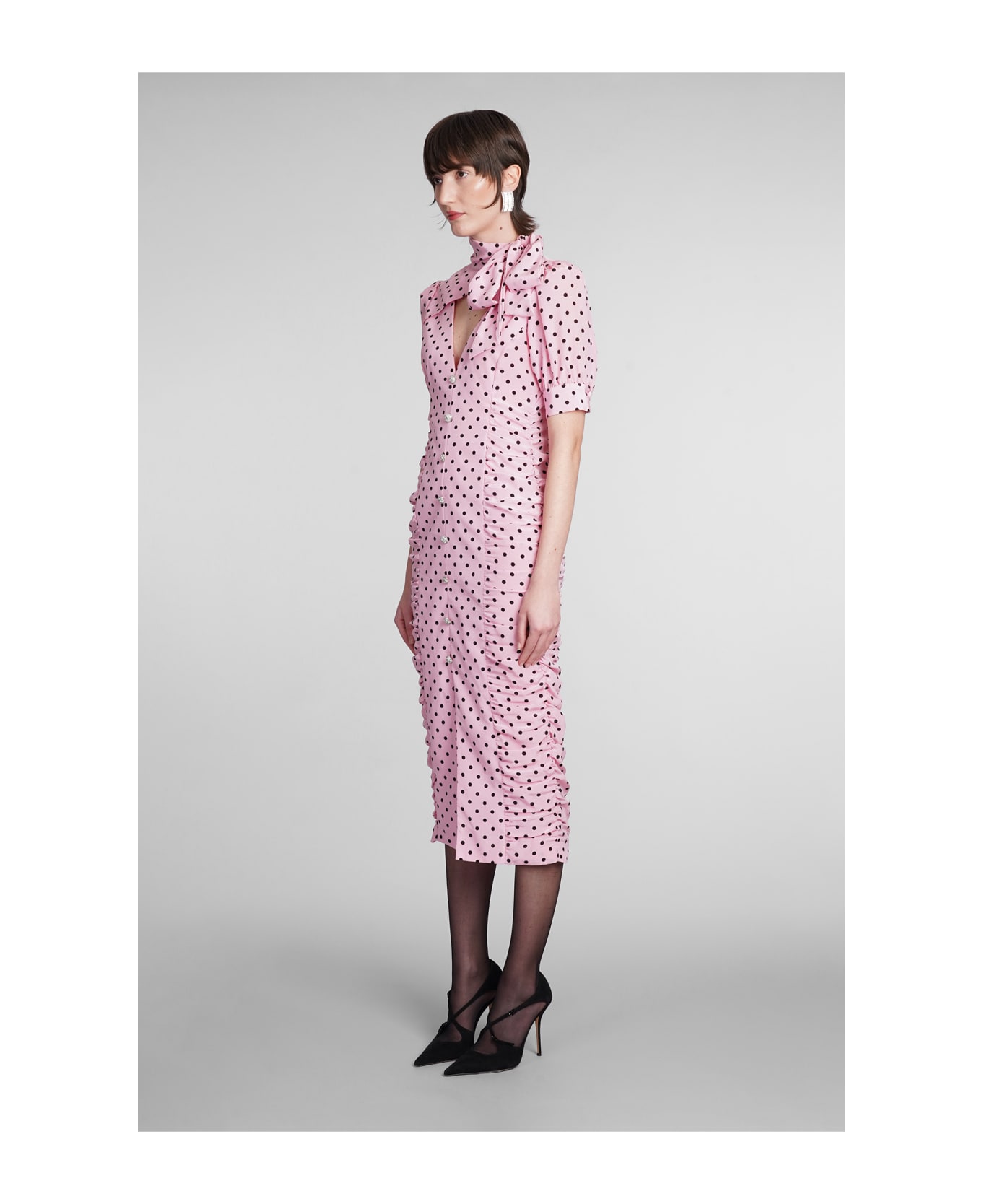 Alessandra Rich Dress - Pink-black