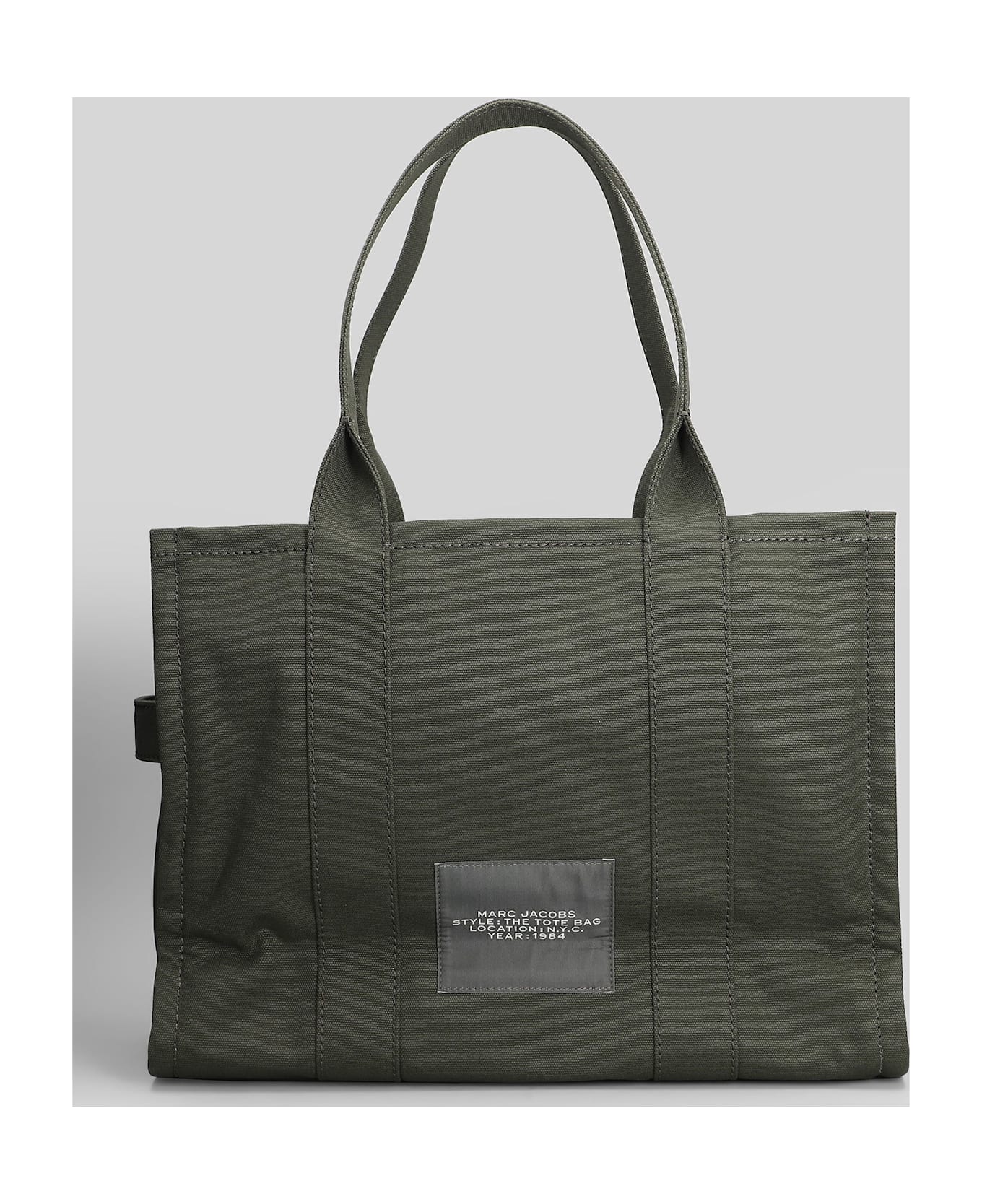 Marc Jacobs The Large Tote Tote In Green Cotton - green