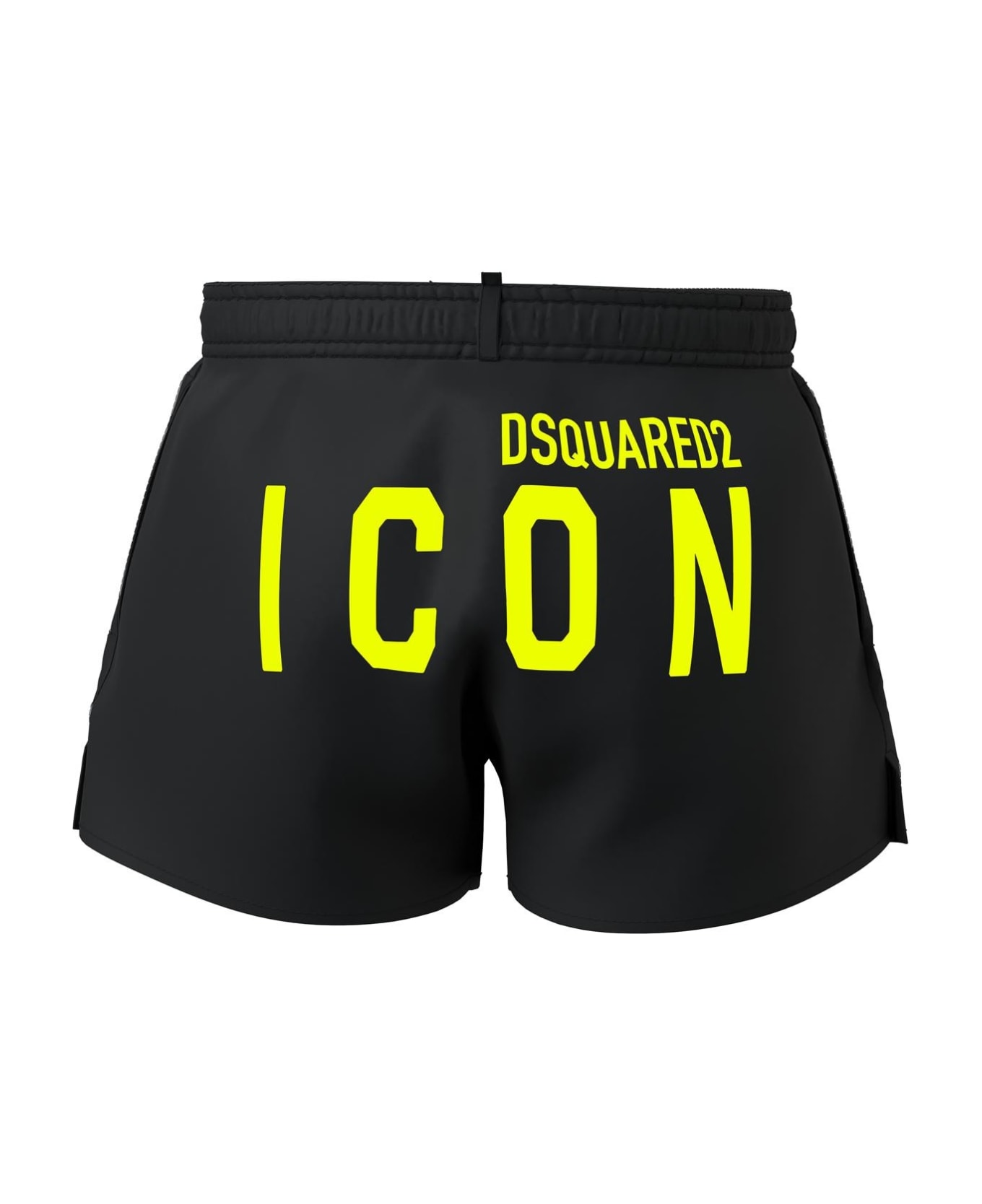 Dsquared2 Swimsuit With Print - Black