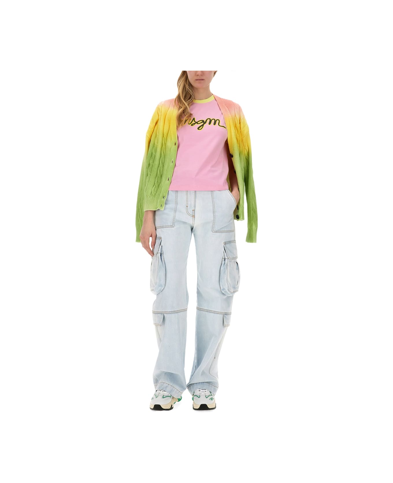 MSGM T-shirt With Logo - PINK