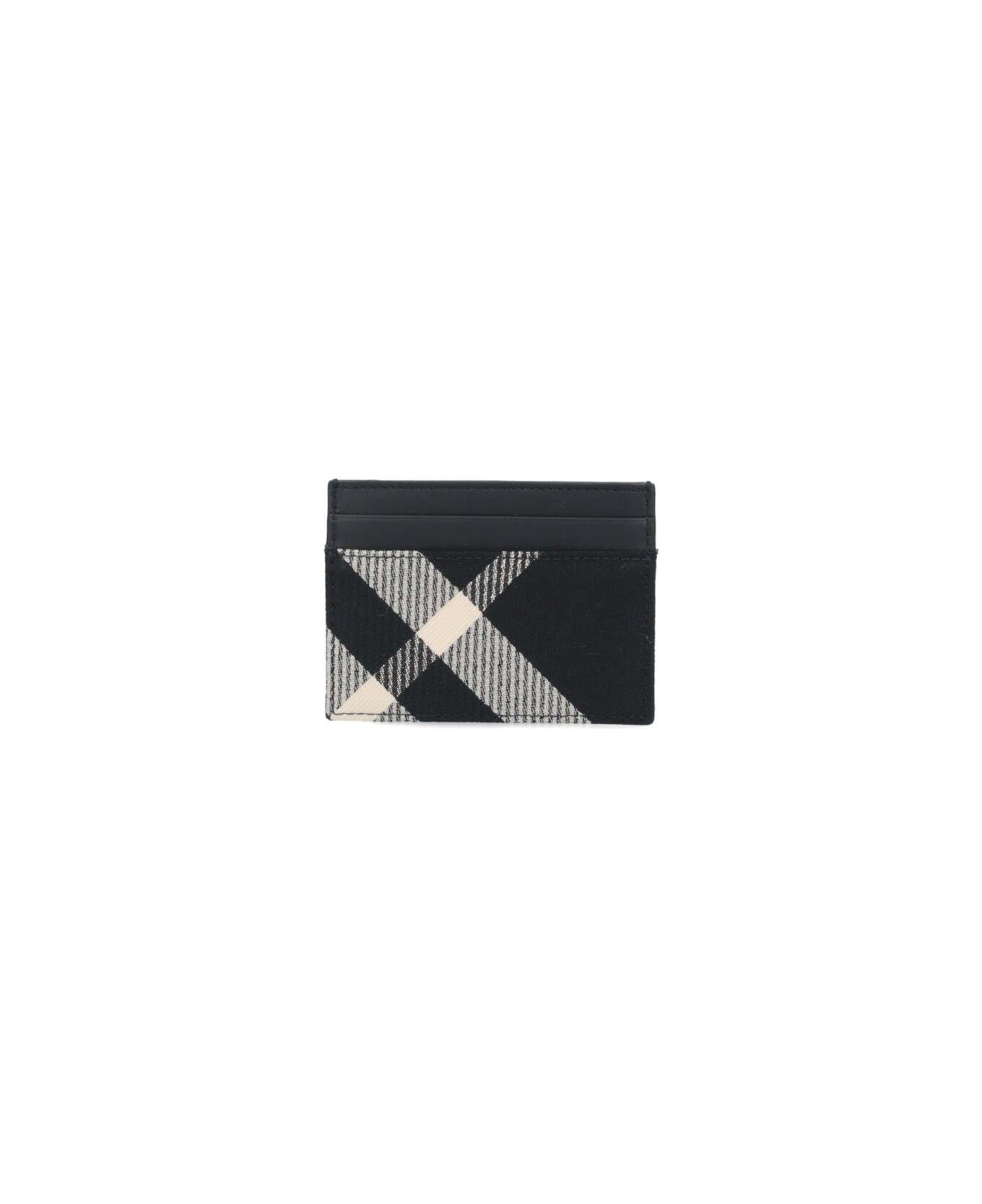 Burberry Checked Cardholder - Black calico 財布