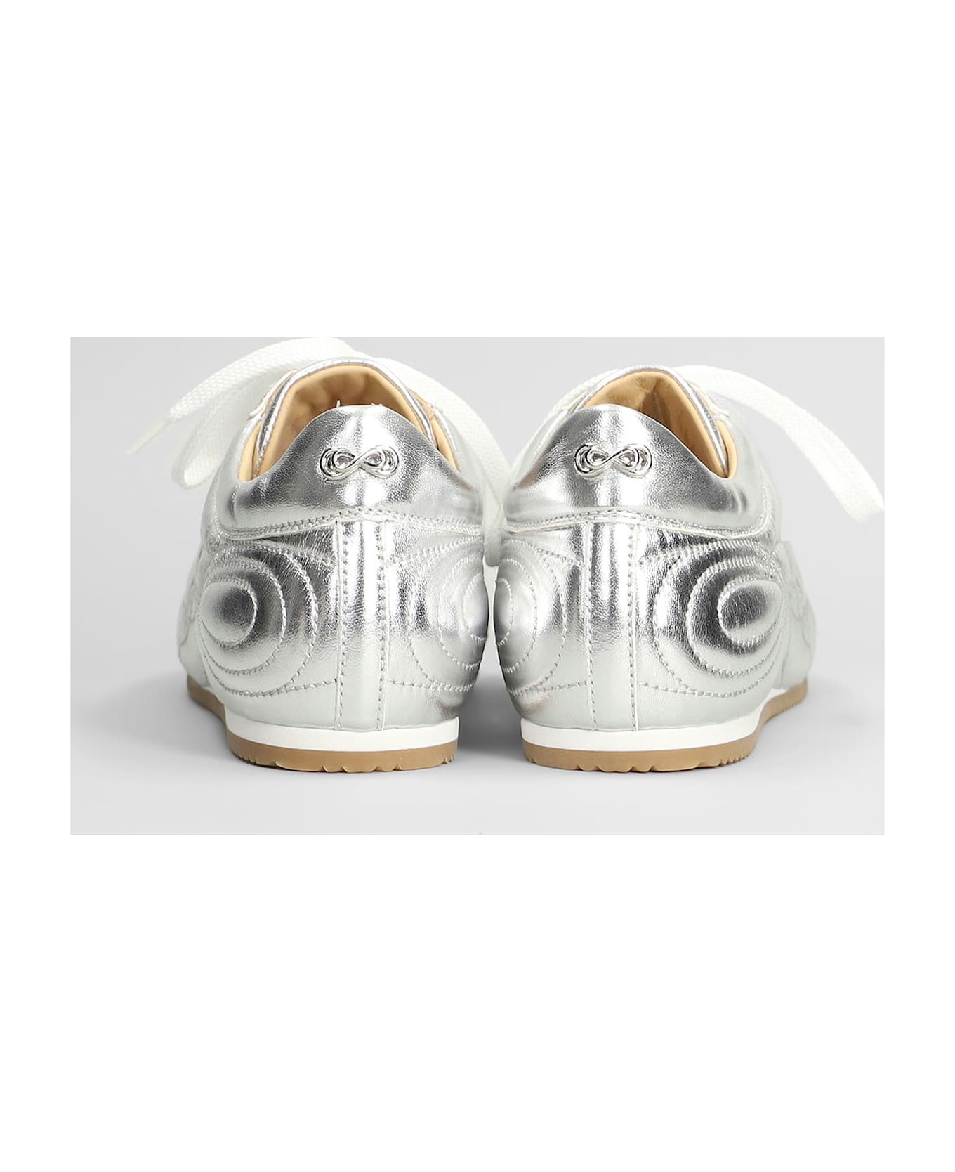 Mach 
Mach Sneakers In Silver Leather - silver