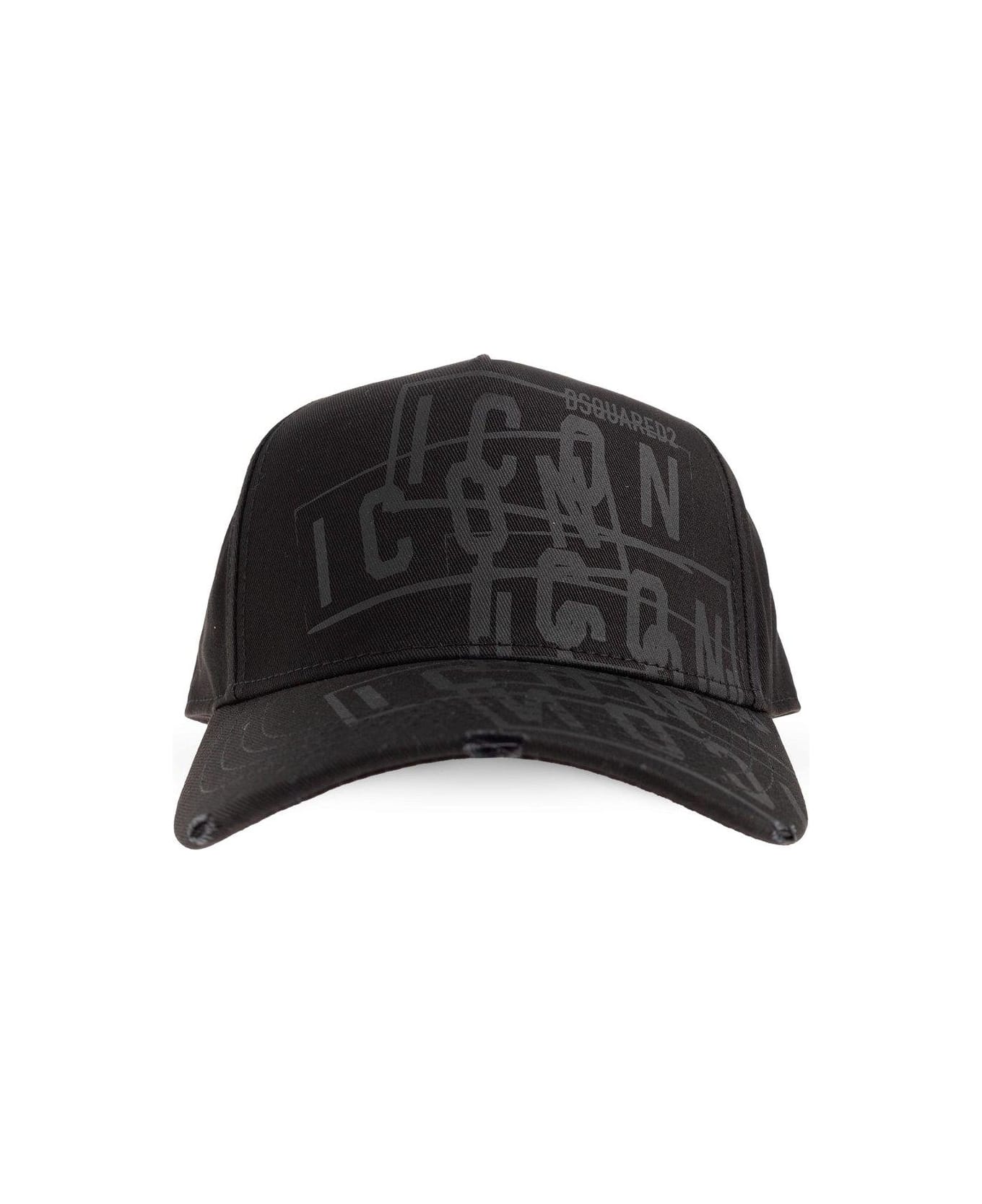 Dsquared2 Icon Stamp Baseball Cap - BLACK 帽子