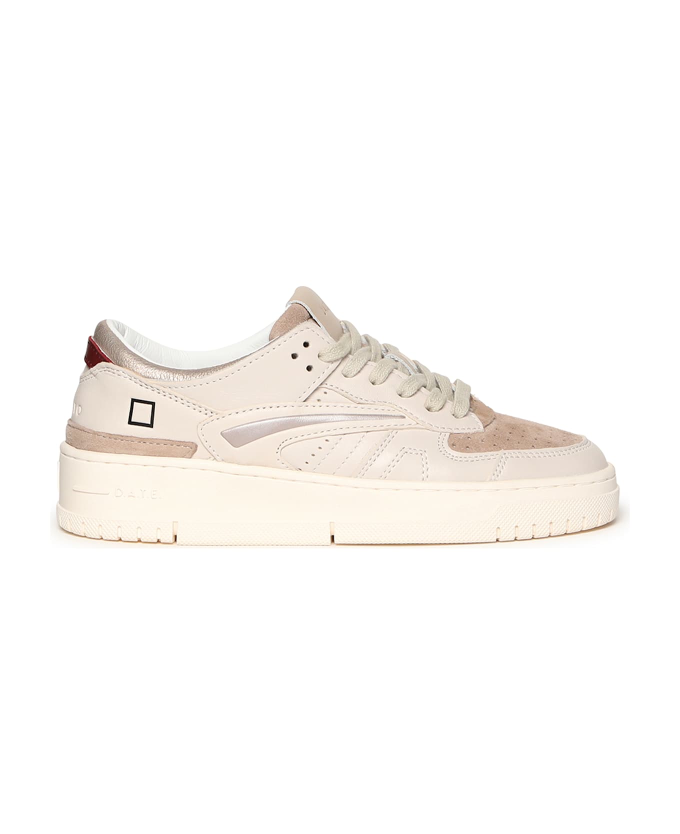 D.A.T.E. Torneo Shiny Leather Sneakers - White