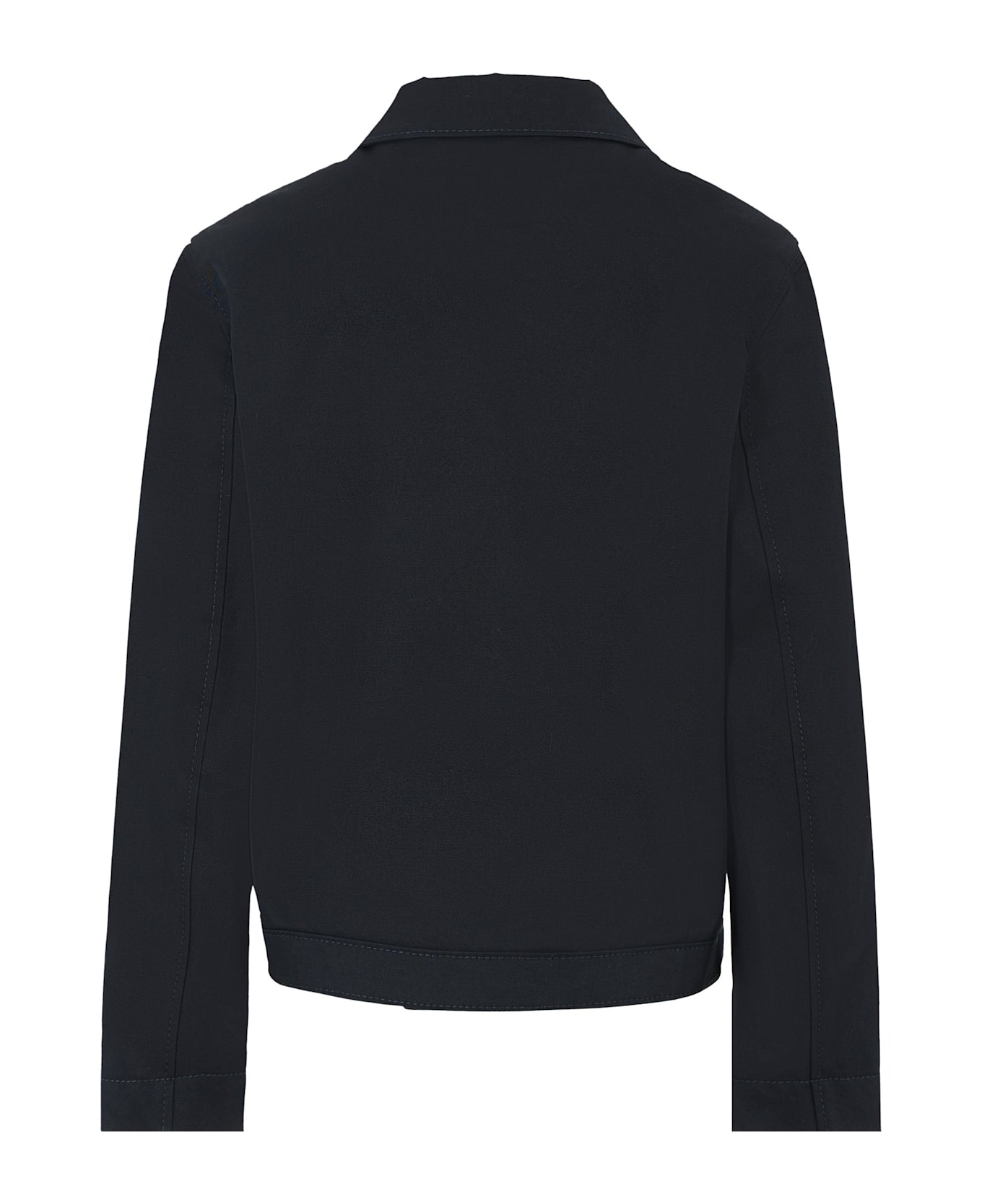 Gucci Blue Jacket For Boy With Web Detail - Blue