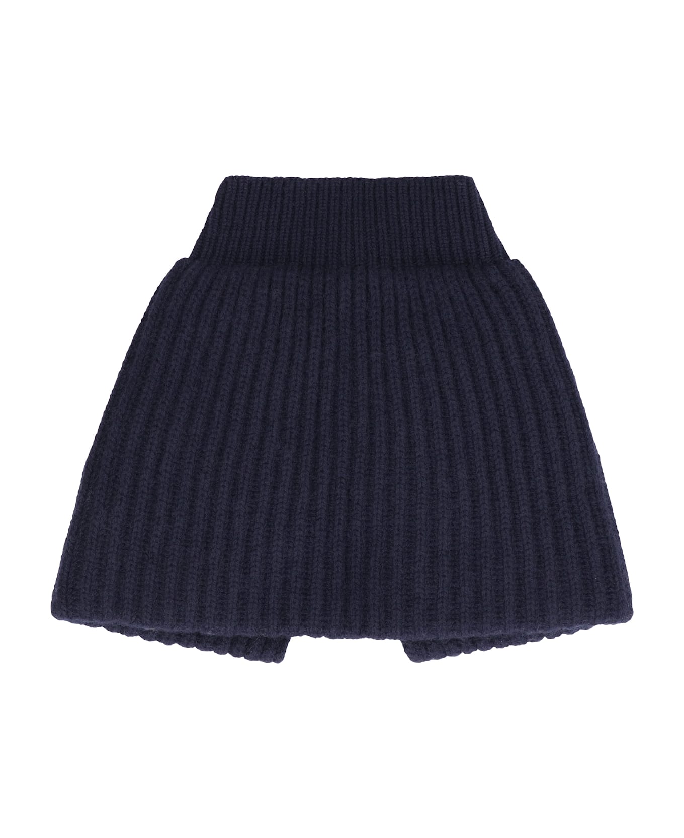 Malo Knitted Collar - blue
