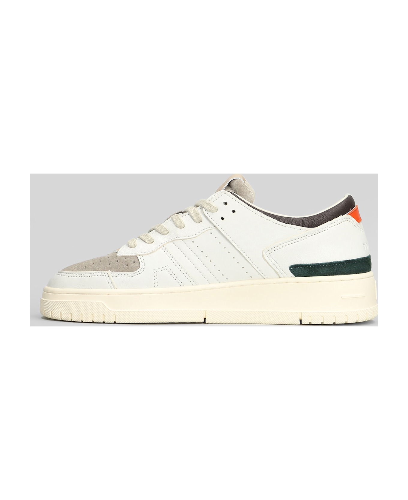 D.A.T.E. Torneo Sneakers In White Leather - white