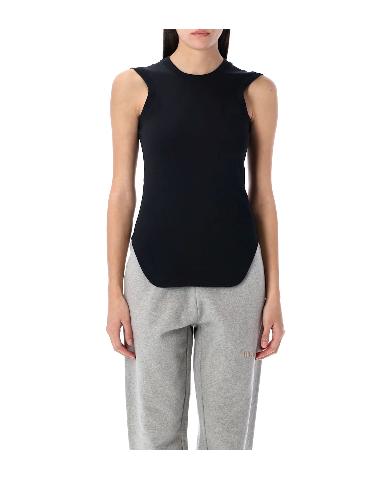 The Attico Reese Tank Top - BLACK