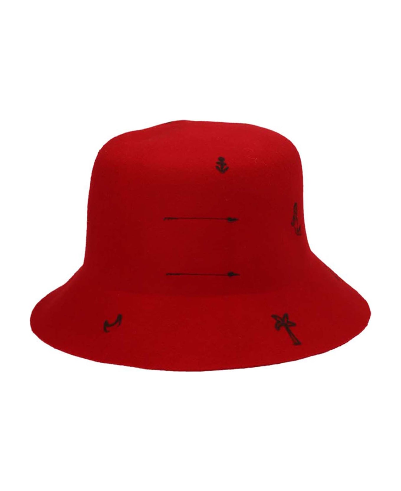 Super Duper Hats 
freya
 Superduper X Laurent Jorubini Bucket Hat - Red