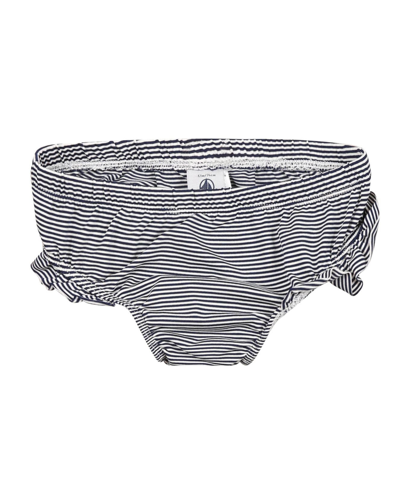 Petit Bateau Multicolor Swim Briefs For Baby Girl With Logo - Multicolor