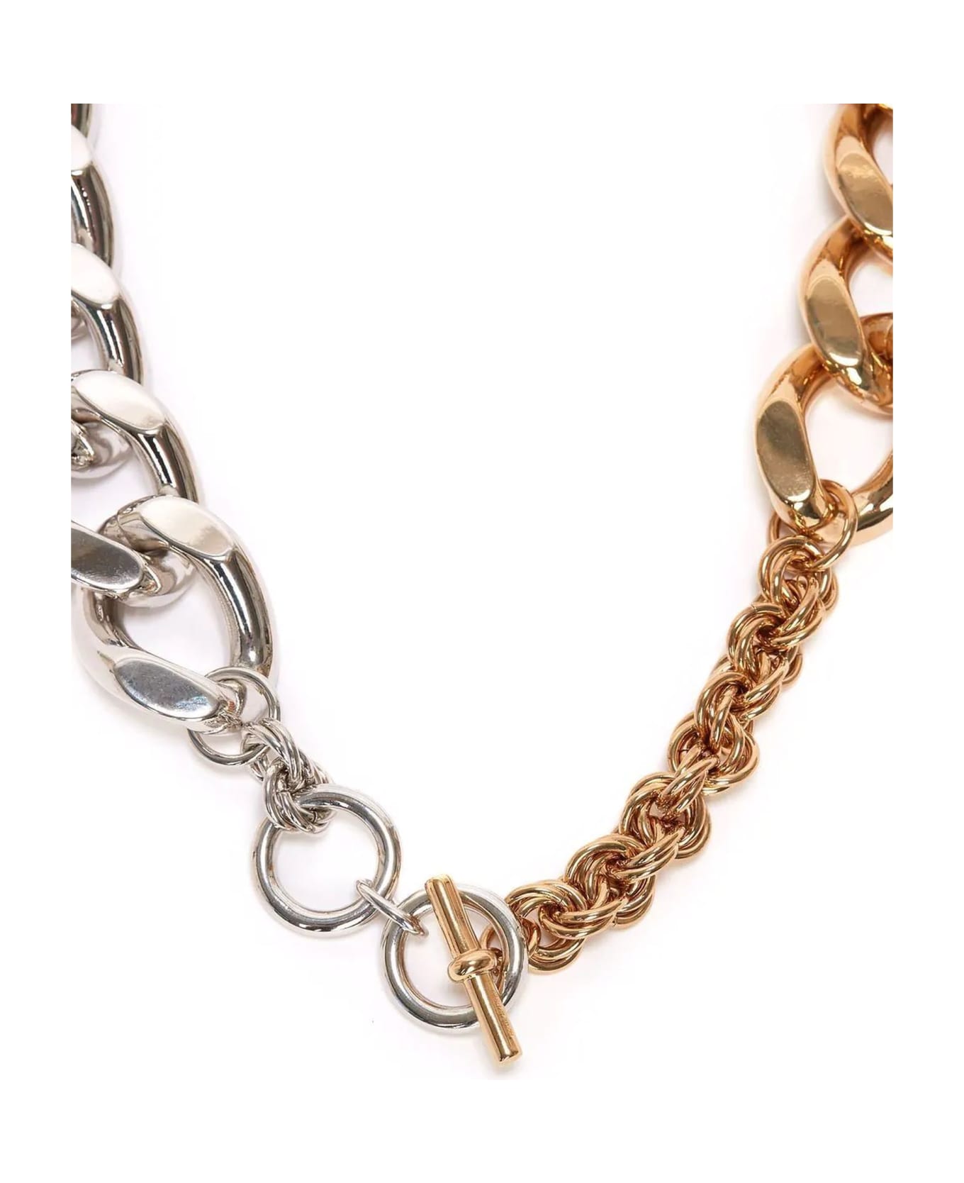 J.W. Anderson Gold-tone And Silver-tone Chain Necklace - Oro