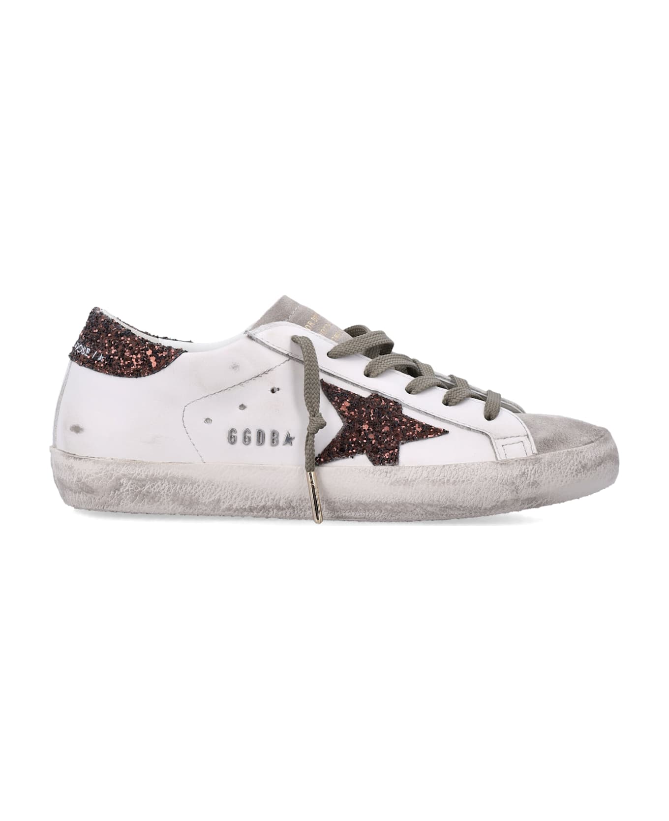 Golden Goose Superstar Leo Glitter - MILK + BROWN GLITTER