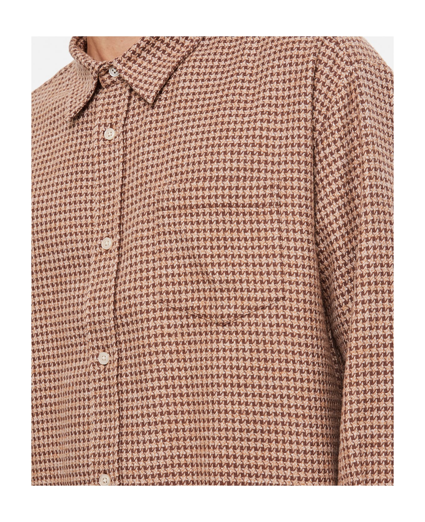 Palmes Cotton Shirt - Brown