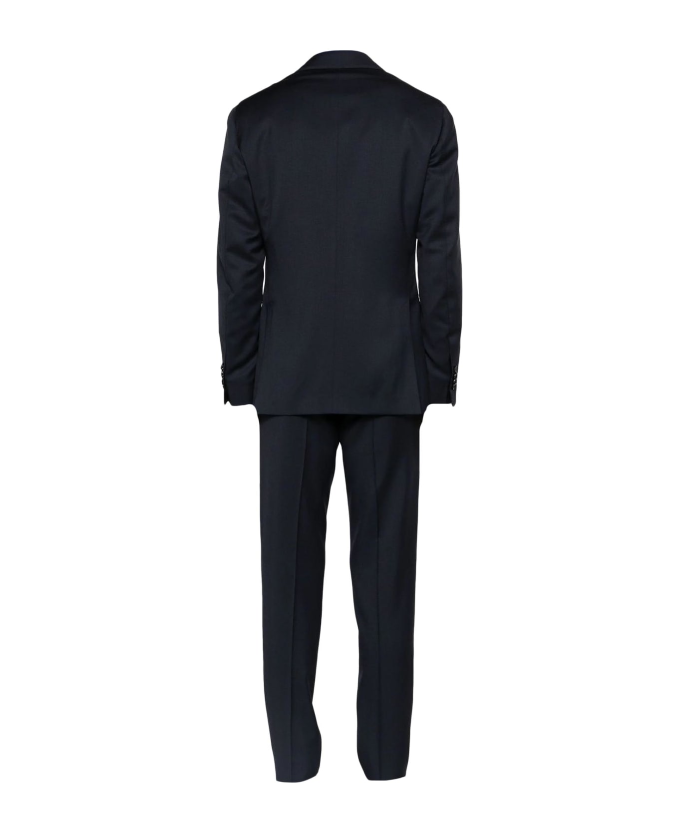 Lardini Single-breasted Wool Suit - Blue スーツ