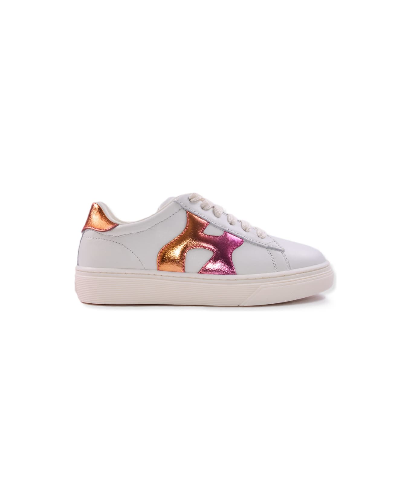 Hogan J340 Sneakers In Leather - White