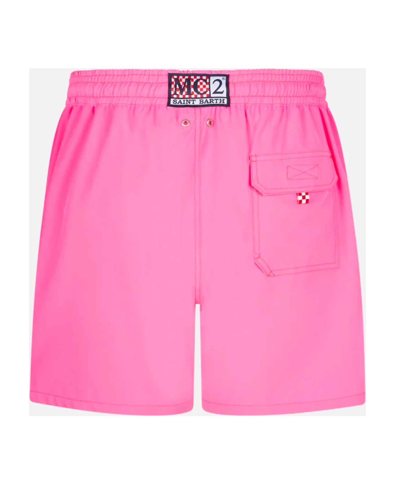 MC2 Saint Barth Man Fluo Pink Comfort Swim Shorts - FLUO スイムトランクス