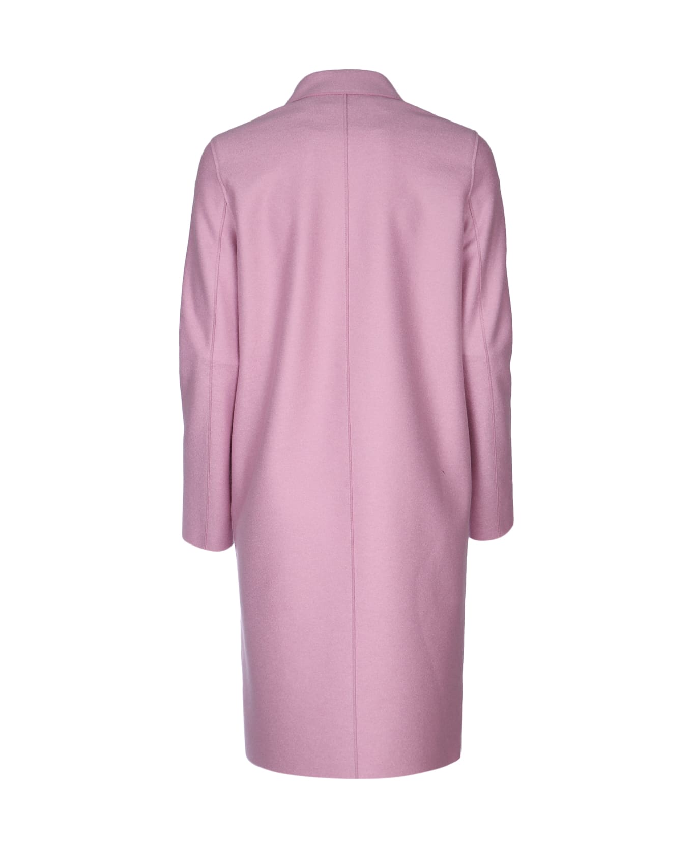 Harris Wharf London Women Overcoat Light Pressed Wool - DUSTYROSE