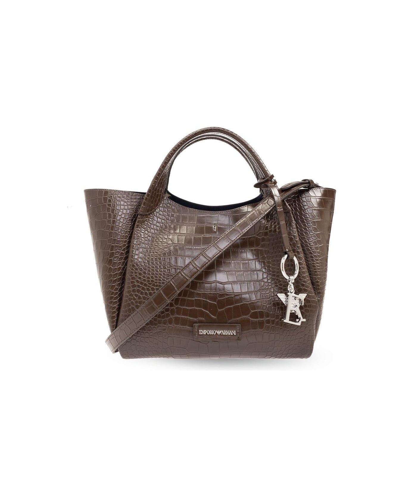 Emporio Armani Shopper Bag - Brown