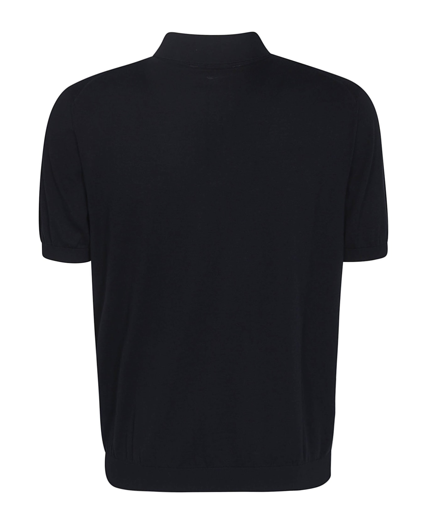Drumohr Short-sleeved Polo Shirt - Navy