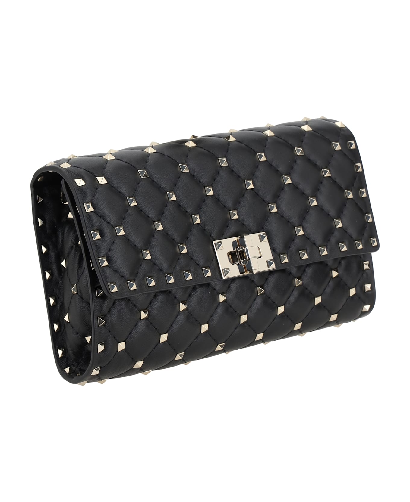 Valentino Garavani Rockstud Spike Shoulder Bag - Black