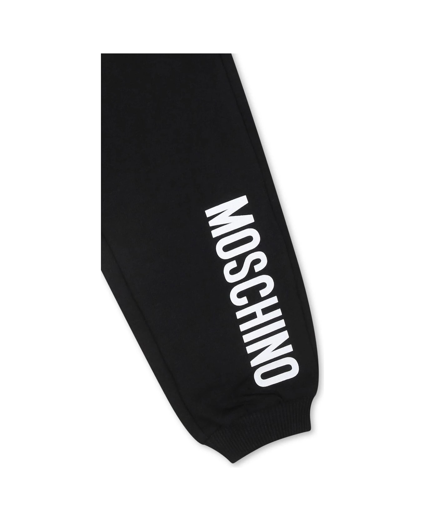 Moschino Pantalone Con Logo - Black