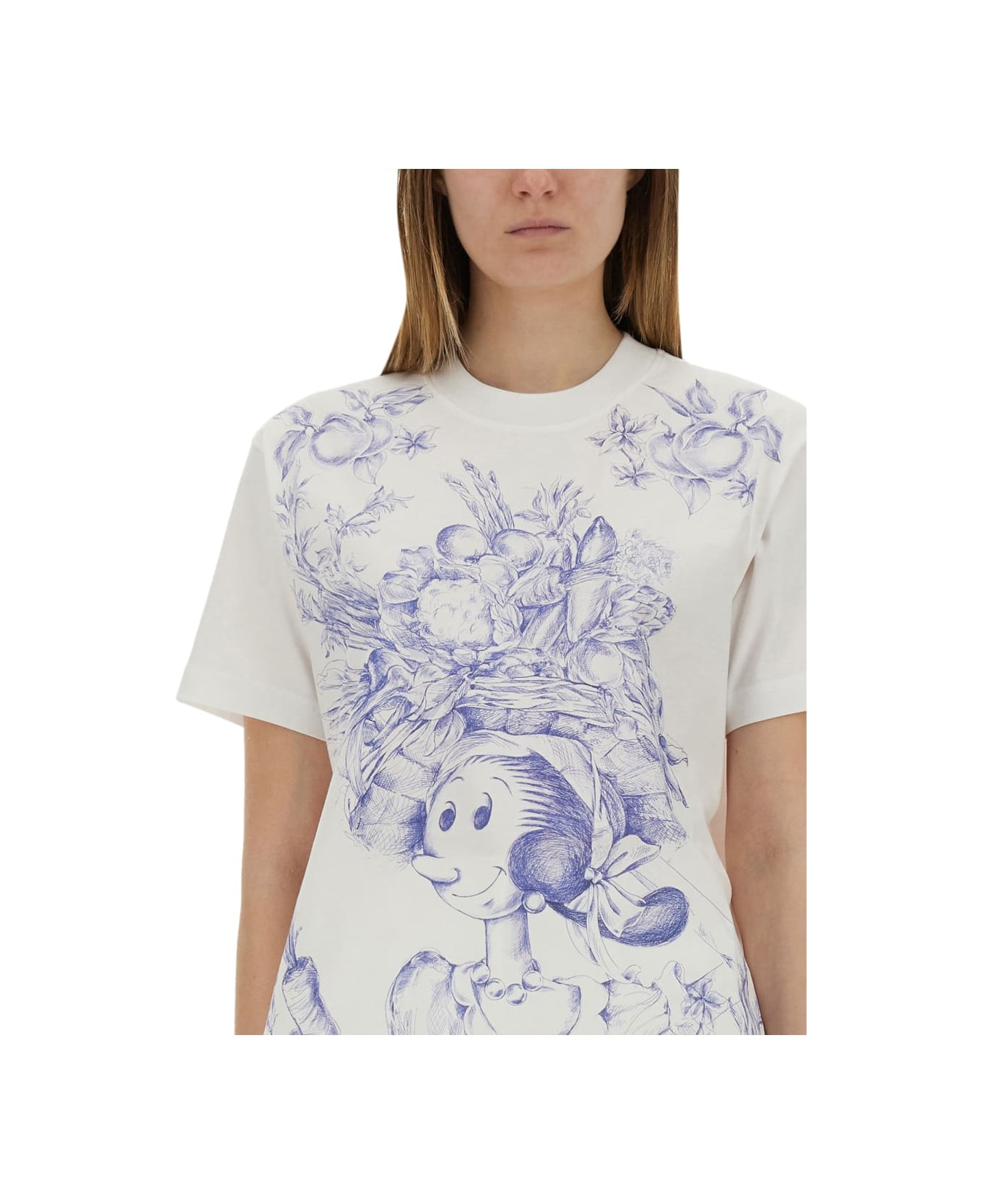 Moschino Cotton T-shirt With Print - WHITE