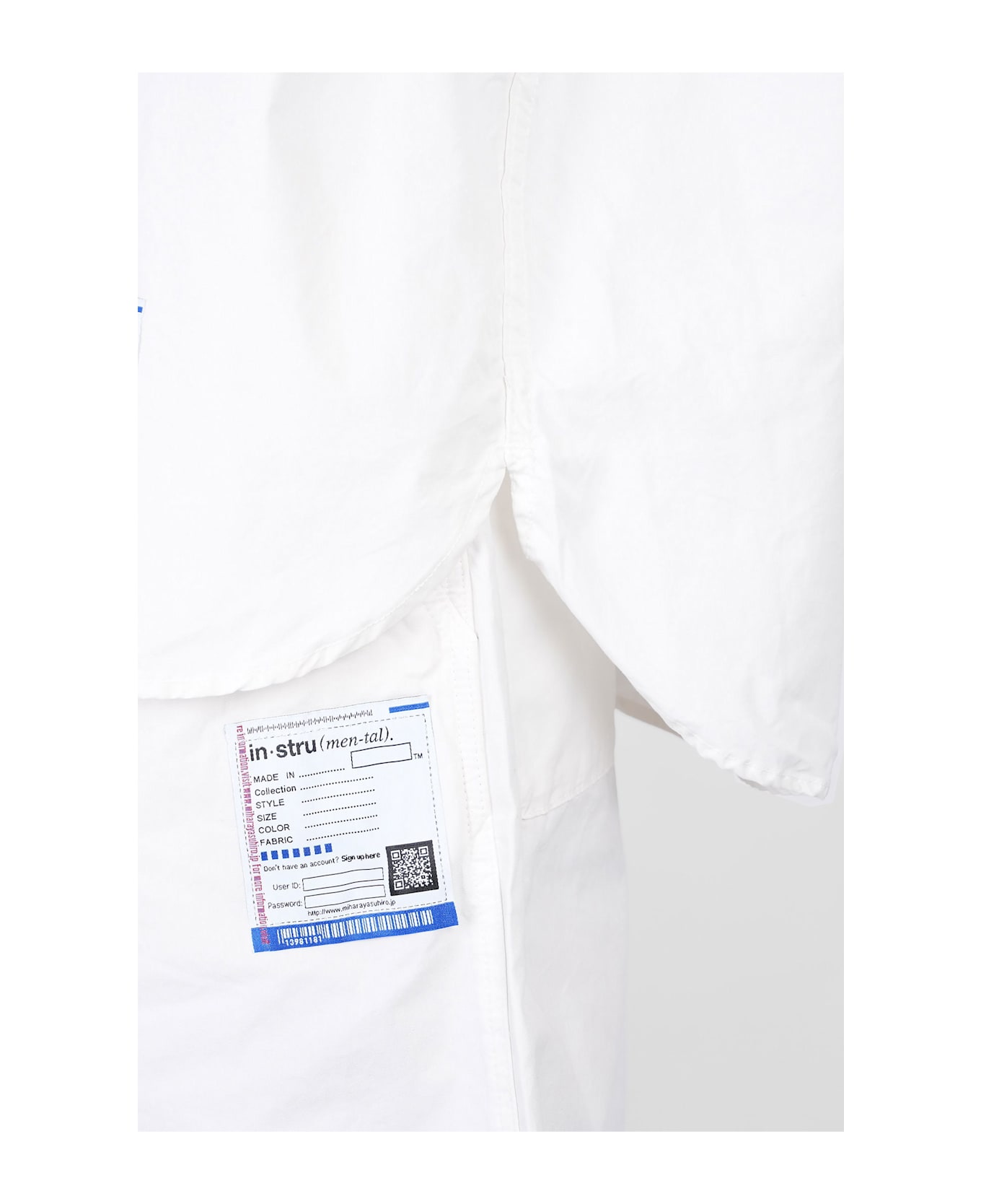 Mihara Yasuhiro Shirt In White Cotton - white