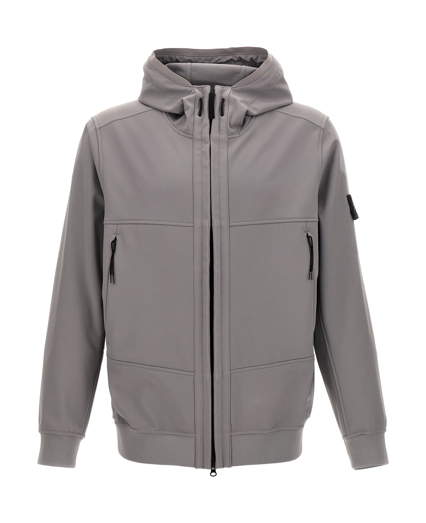 Stone Island Zip-up Hooded Jacket - Grey ジャケット