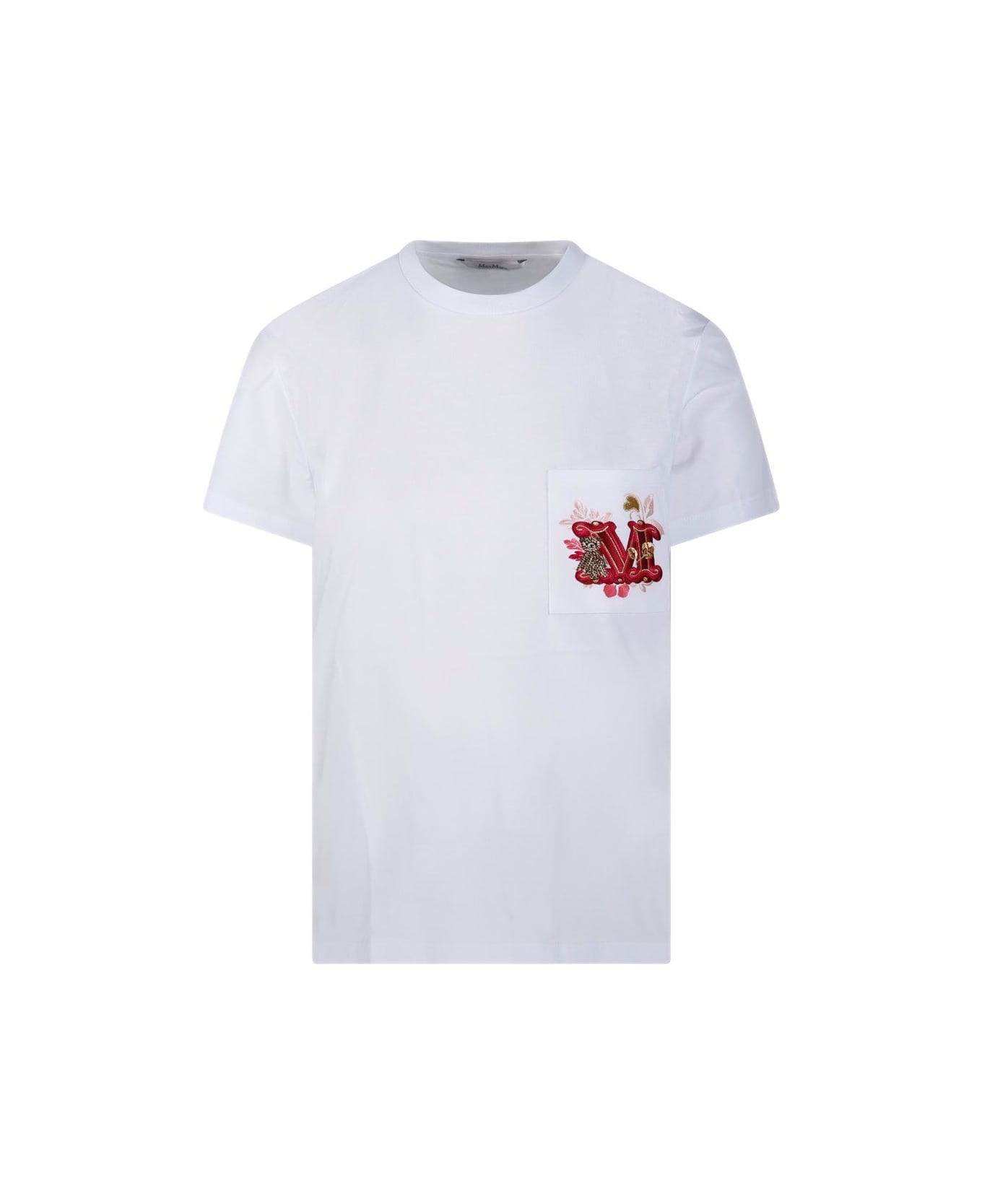 Max Mara Logo Embellished Crewneck T-shirt | italist, ALWAYS