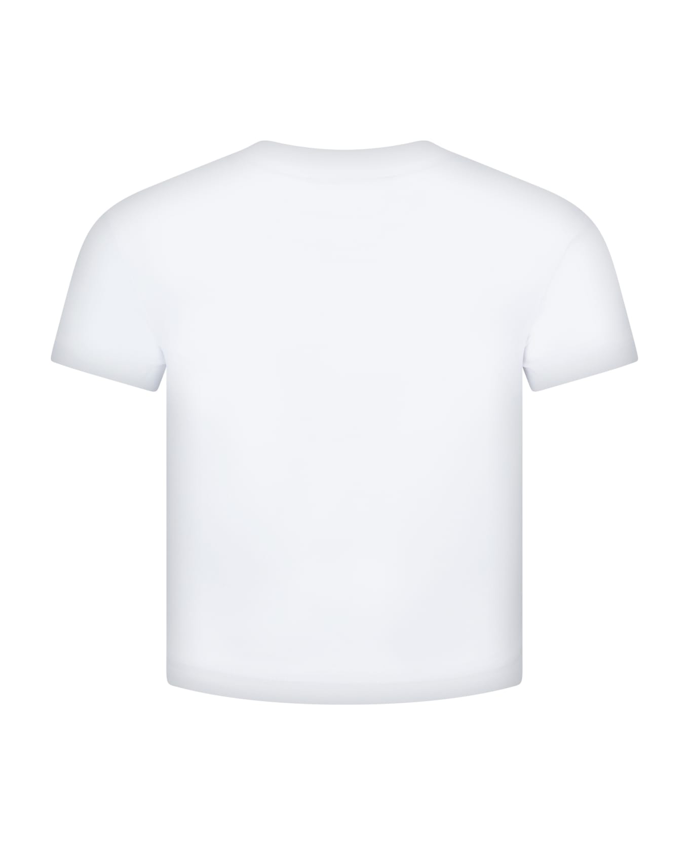 Versace Jeans Couture Short Sleeves T-shirt With Logo - White
