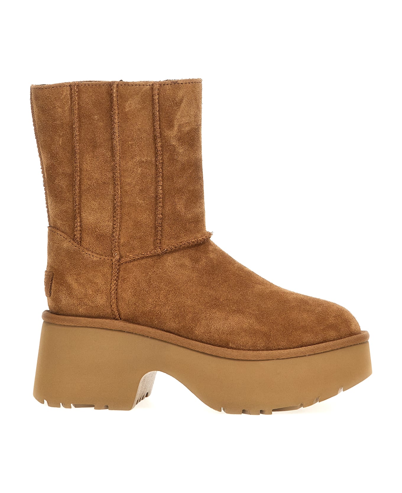 UGG 'classic Twin Seam New Heights' Ankle Boots - Brown