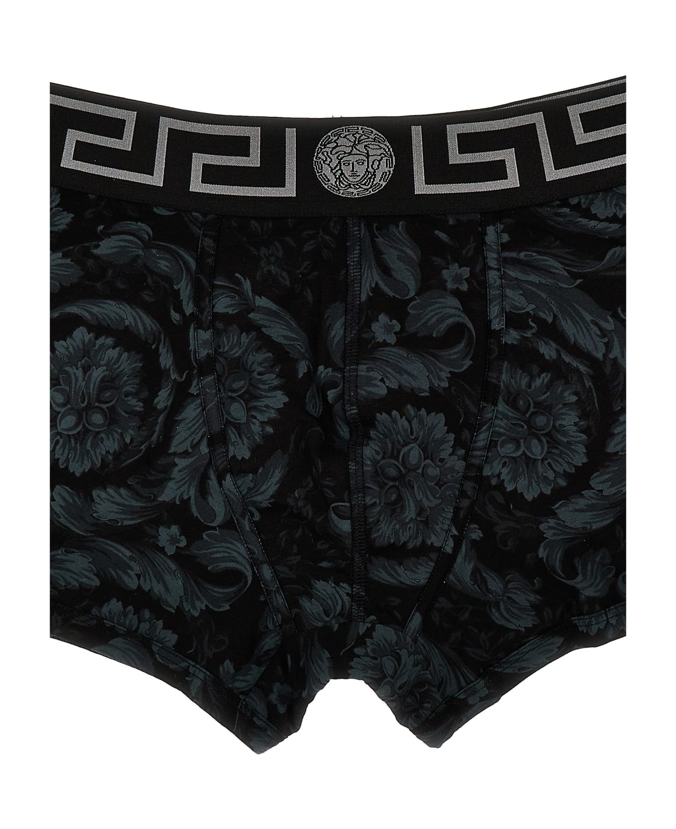 Versace 'barocco' Boxers - BLACK+GREY ショーツ