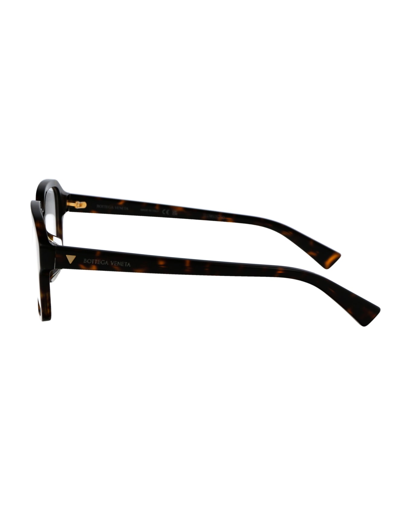 Bottega Veneta Eyewear Bv1295o Glasses - 002 HAVANA HAVANA TRANSPARENT アイウェア