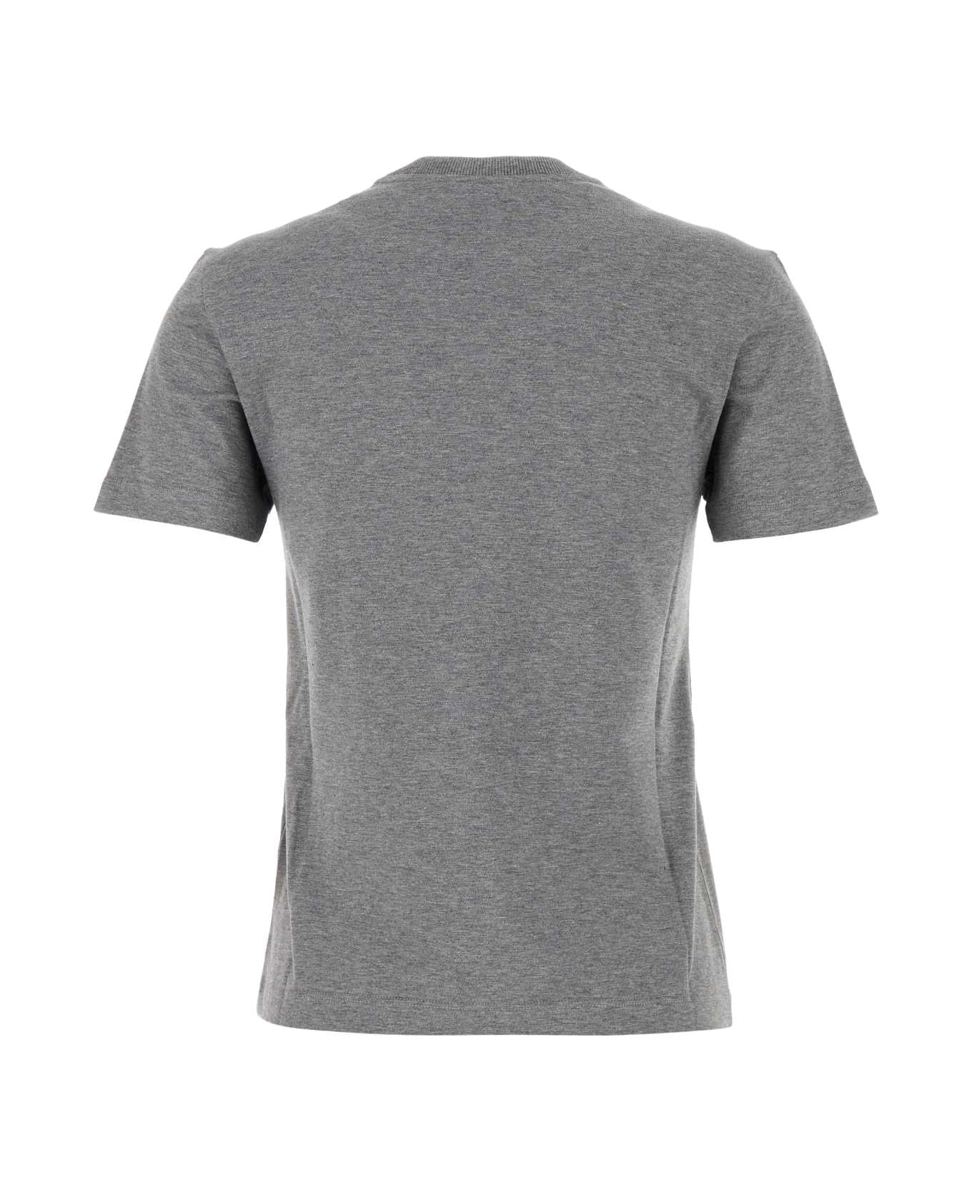Fendi Grey Cotton T-shirt - GREY MELANGE