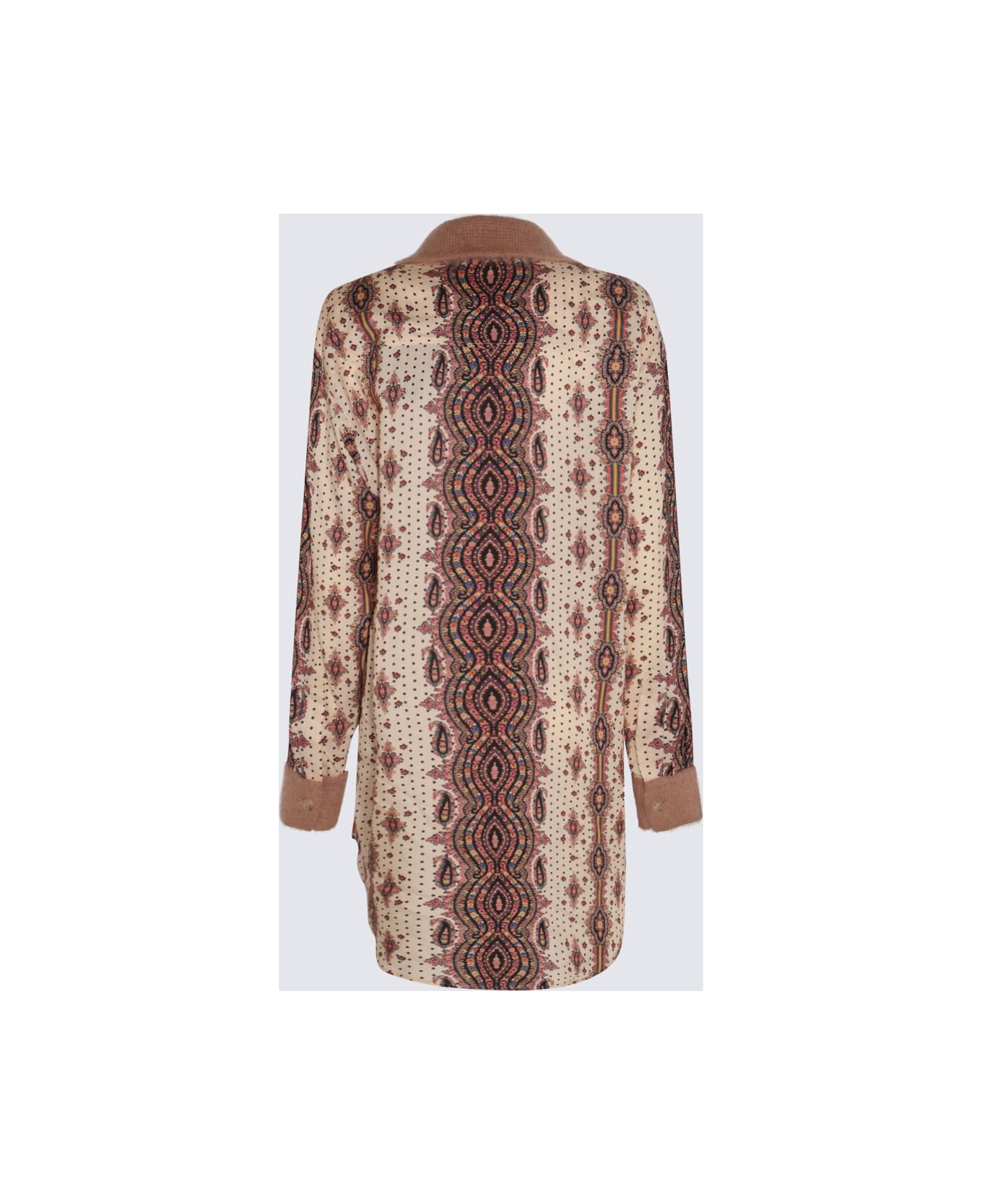 Etro Multicolor Wool And Silk Shirt - White