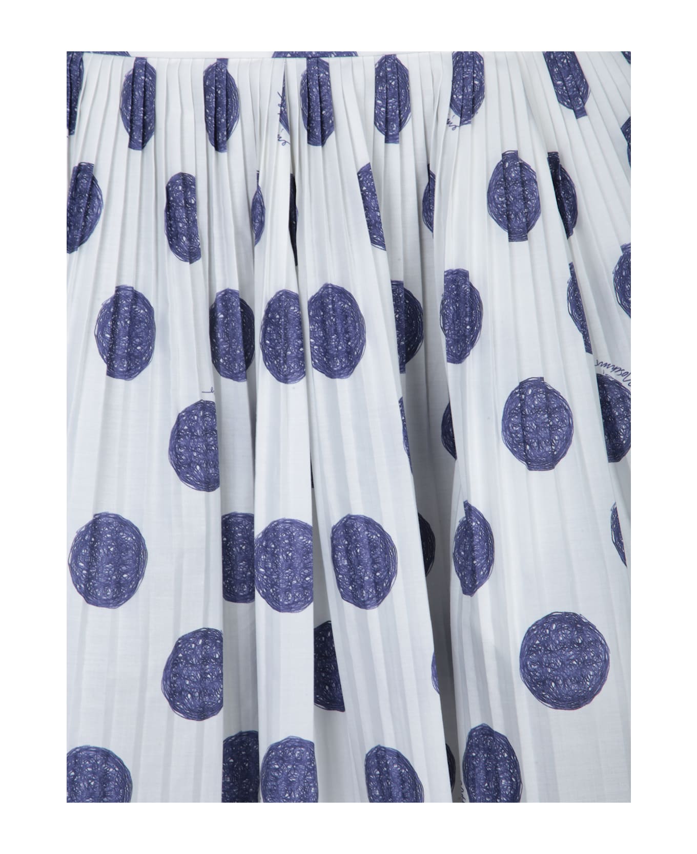 Moschino Pleated Skirt - WHITE