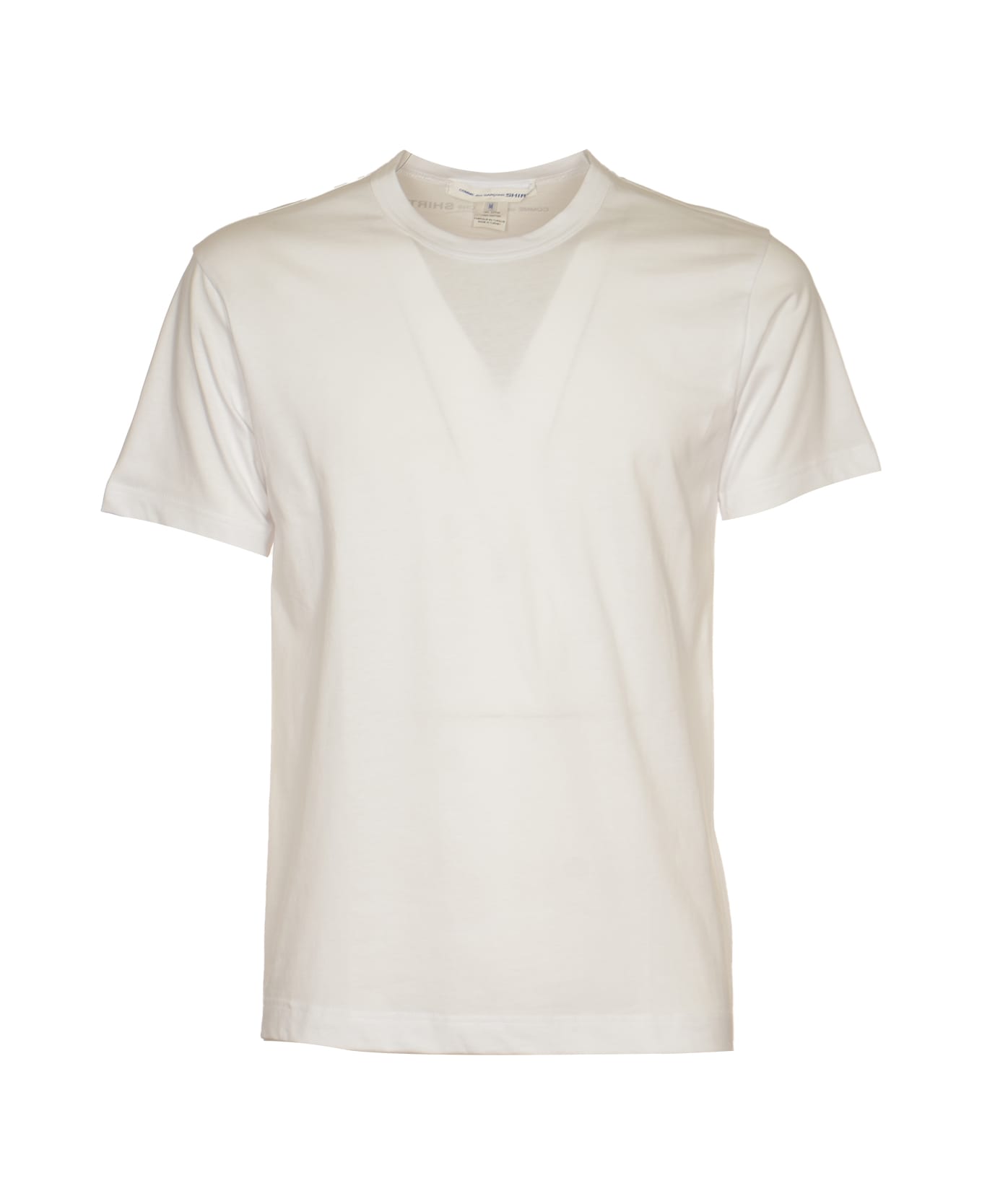 Comme des Garçons Regular Plain Logo T-shirt - White シャツ