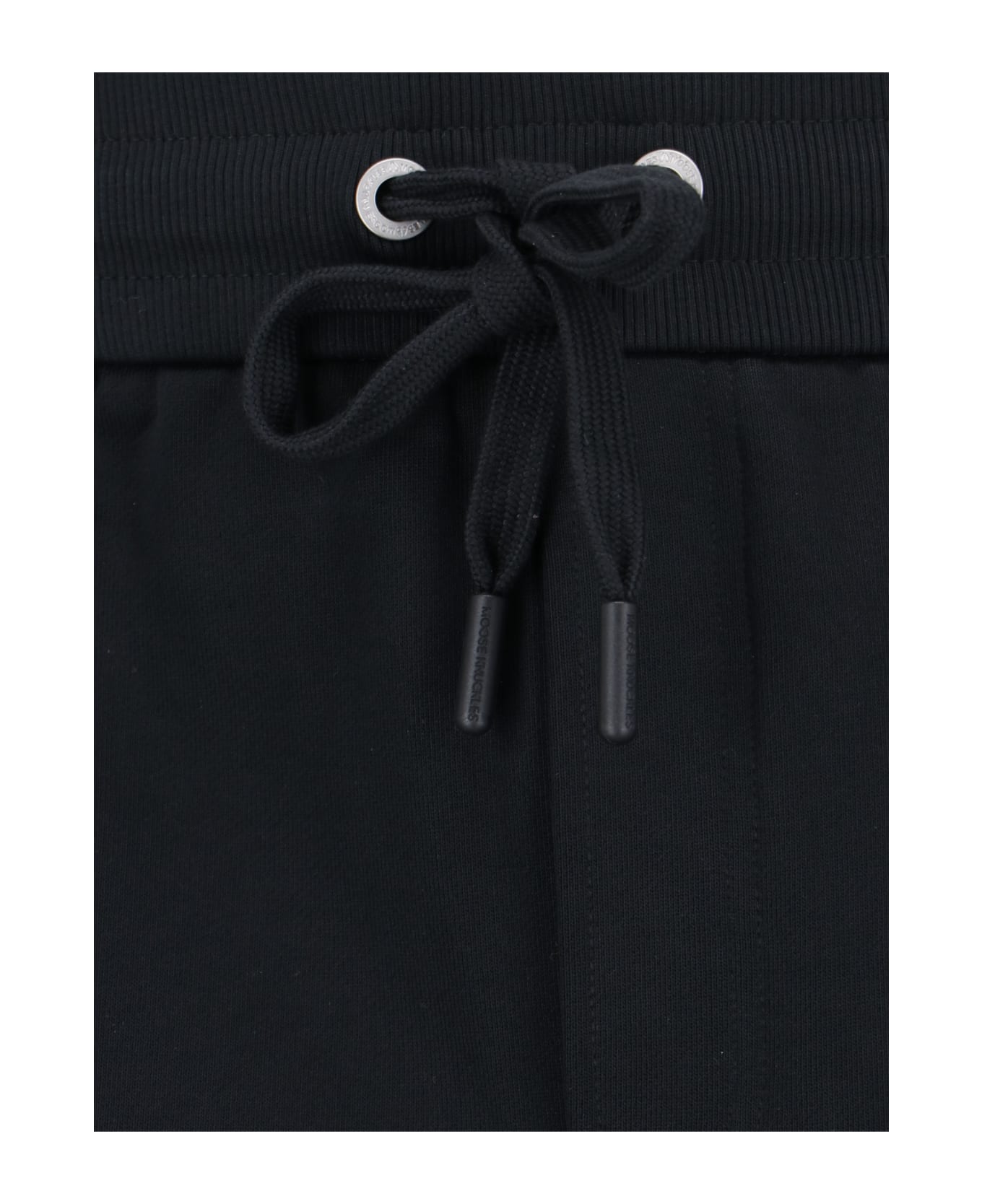 Moose Knuckles Logo Track Pants - Black   ショートパンツ