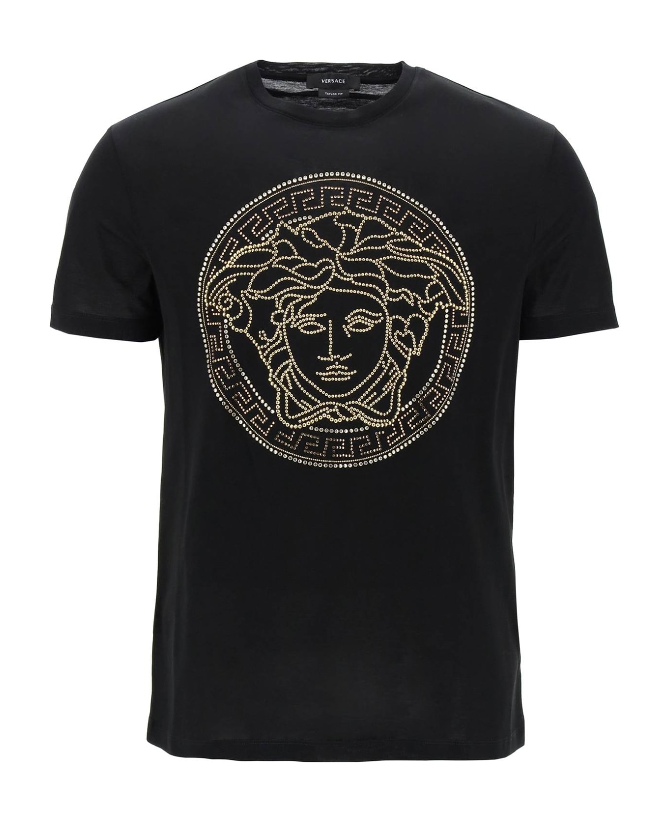 Versace - Medusa Studded Taylor Fit T Shirt - Black