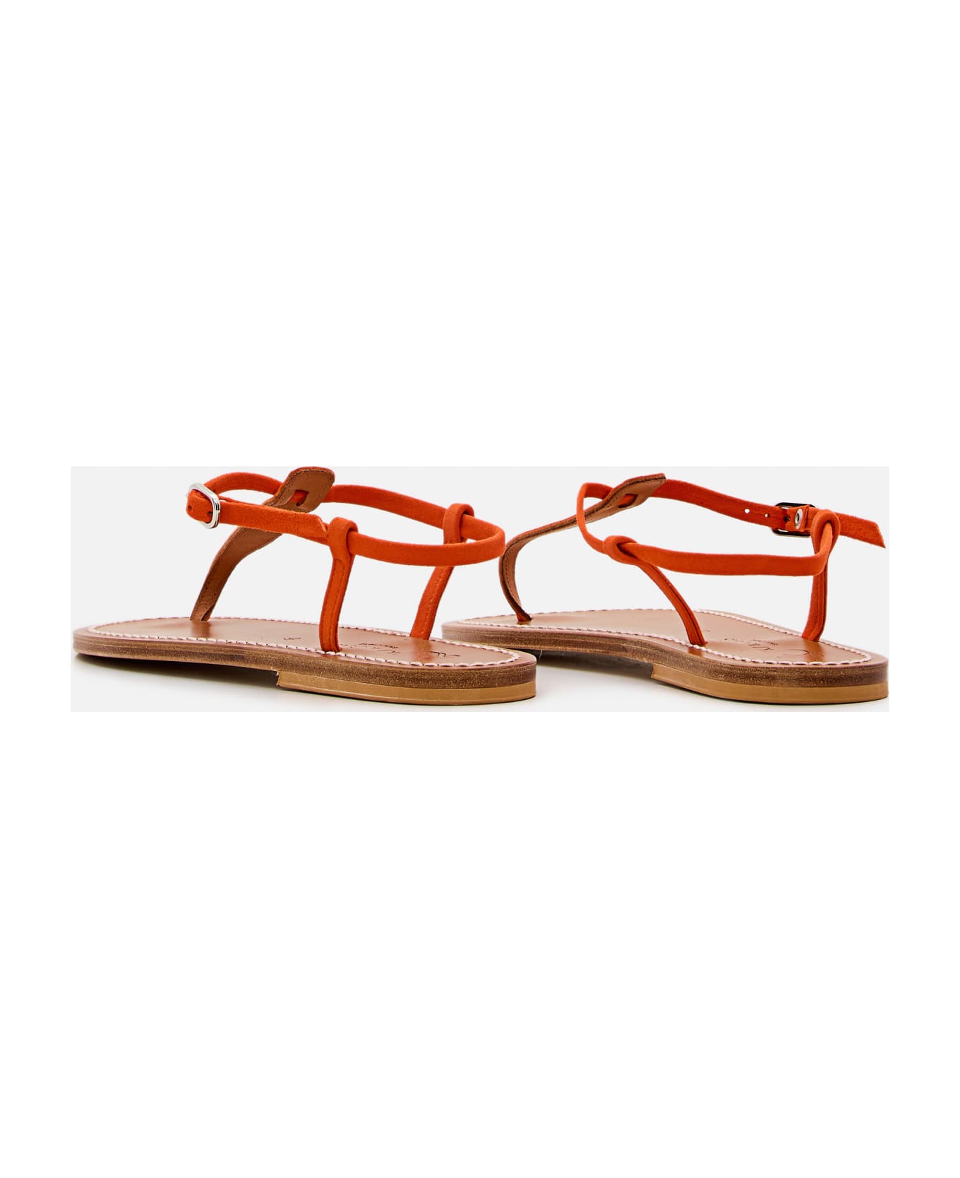 K.Jacques Picon Leather Sandals - Orange サンダル