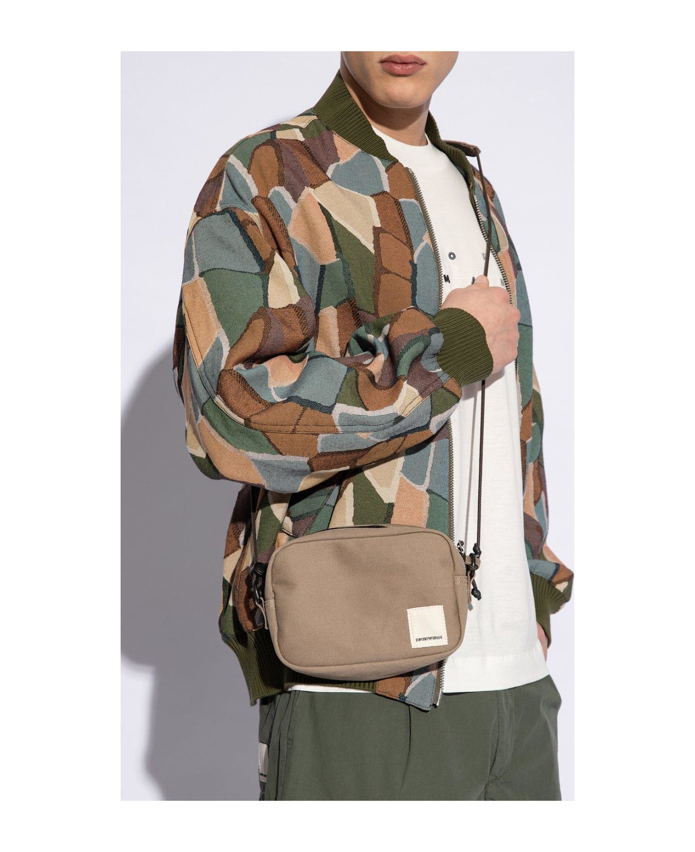 Emporio Armani Sustainable Collection Shoulder Bag - Grey ショルダーバッグ