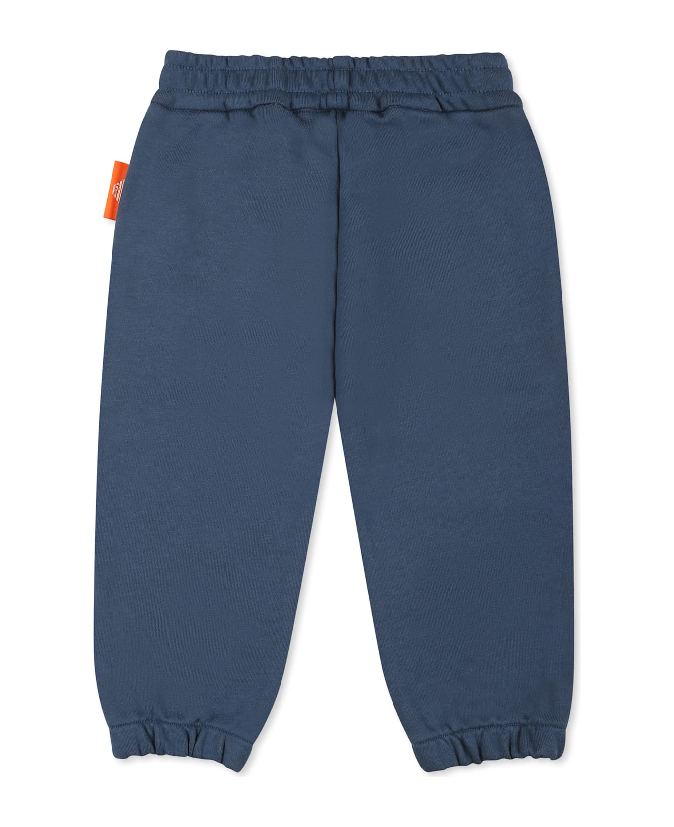 Emporio Armani Blue Trousers For Baby Boy With Manga Bear - Blue